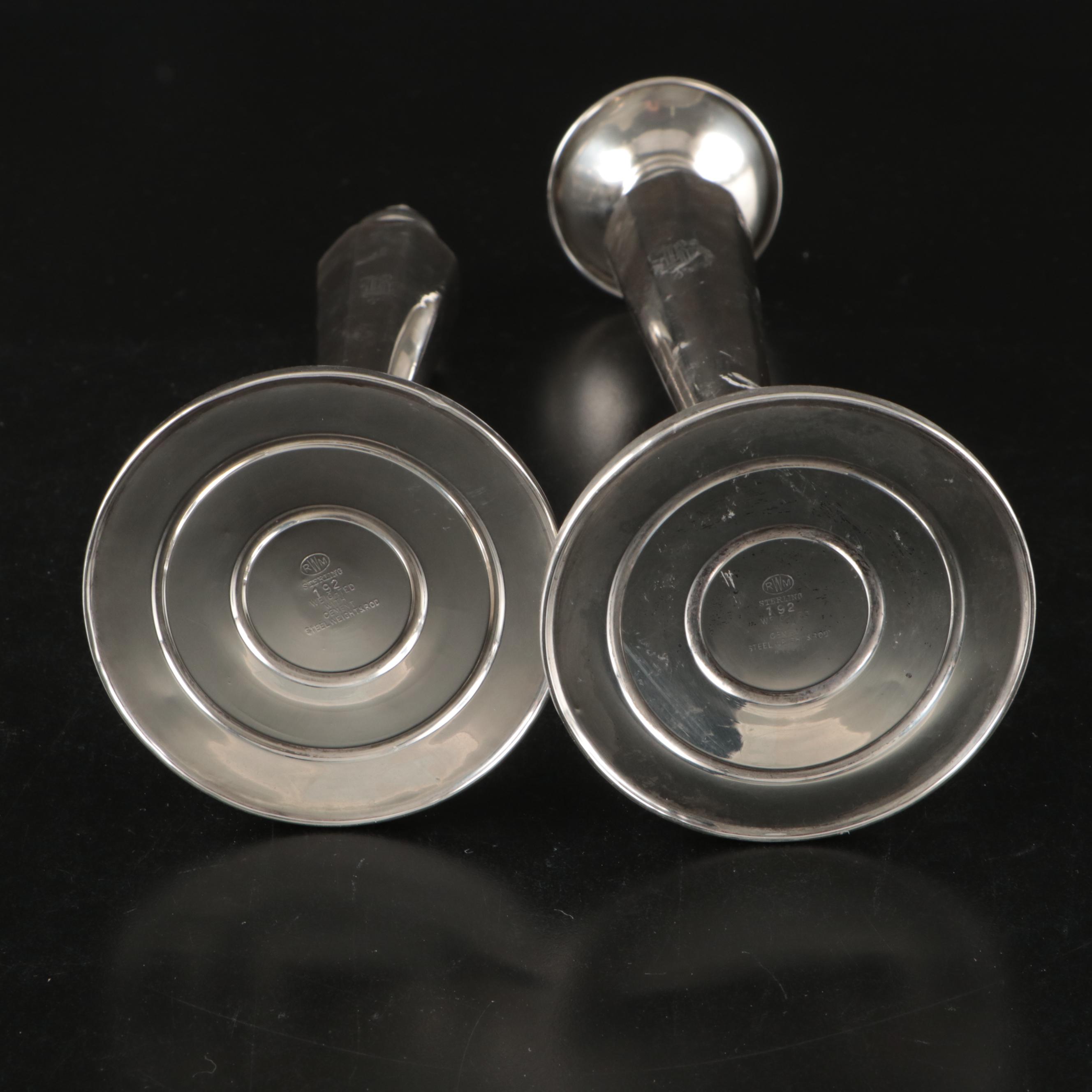 Richard M. Woods Weighted Sterling Candle Holders and More Sterling Décor