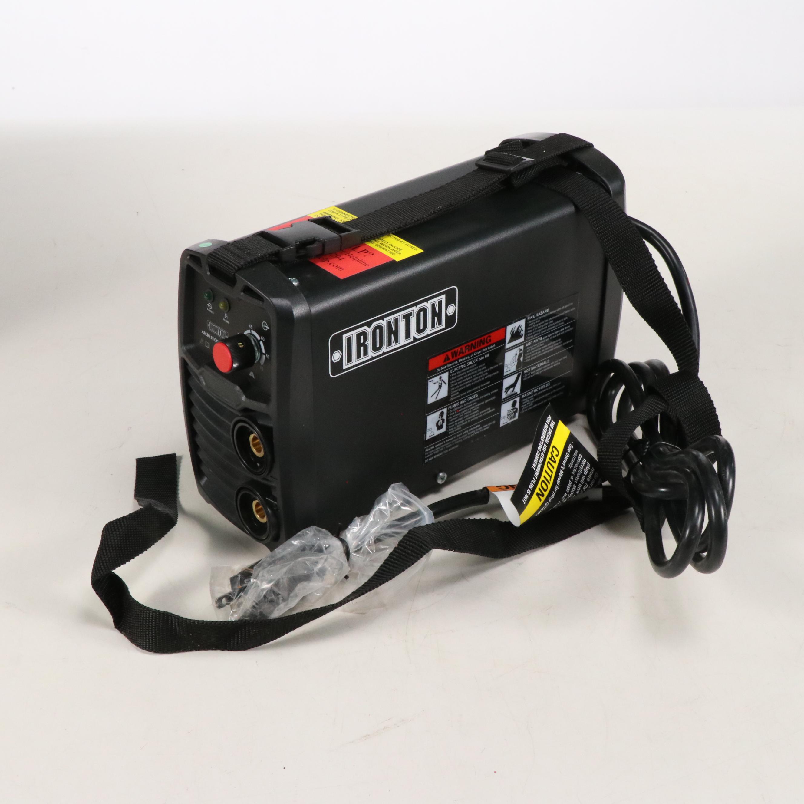 Ironton Stick/TIG ARC 80 Welder with Gloves and Helmet