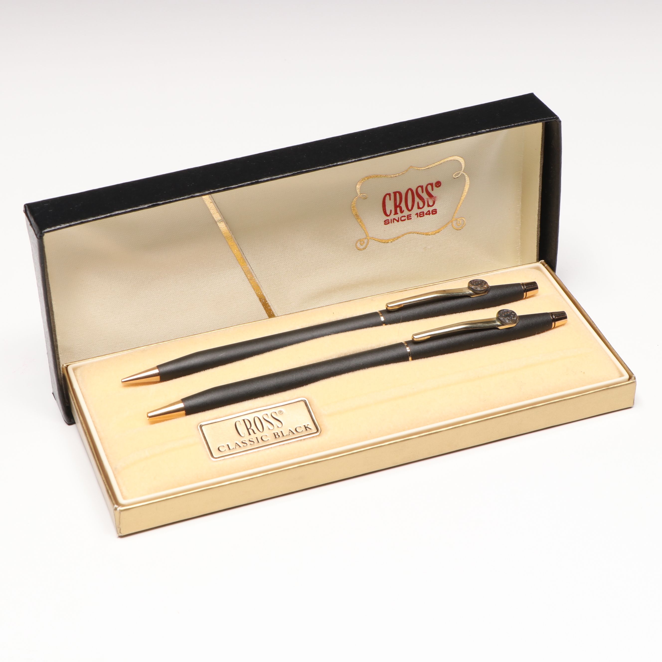 Cross Classic Black 2501 Ballpoint Pen and Mechanical Pencil Set
