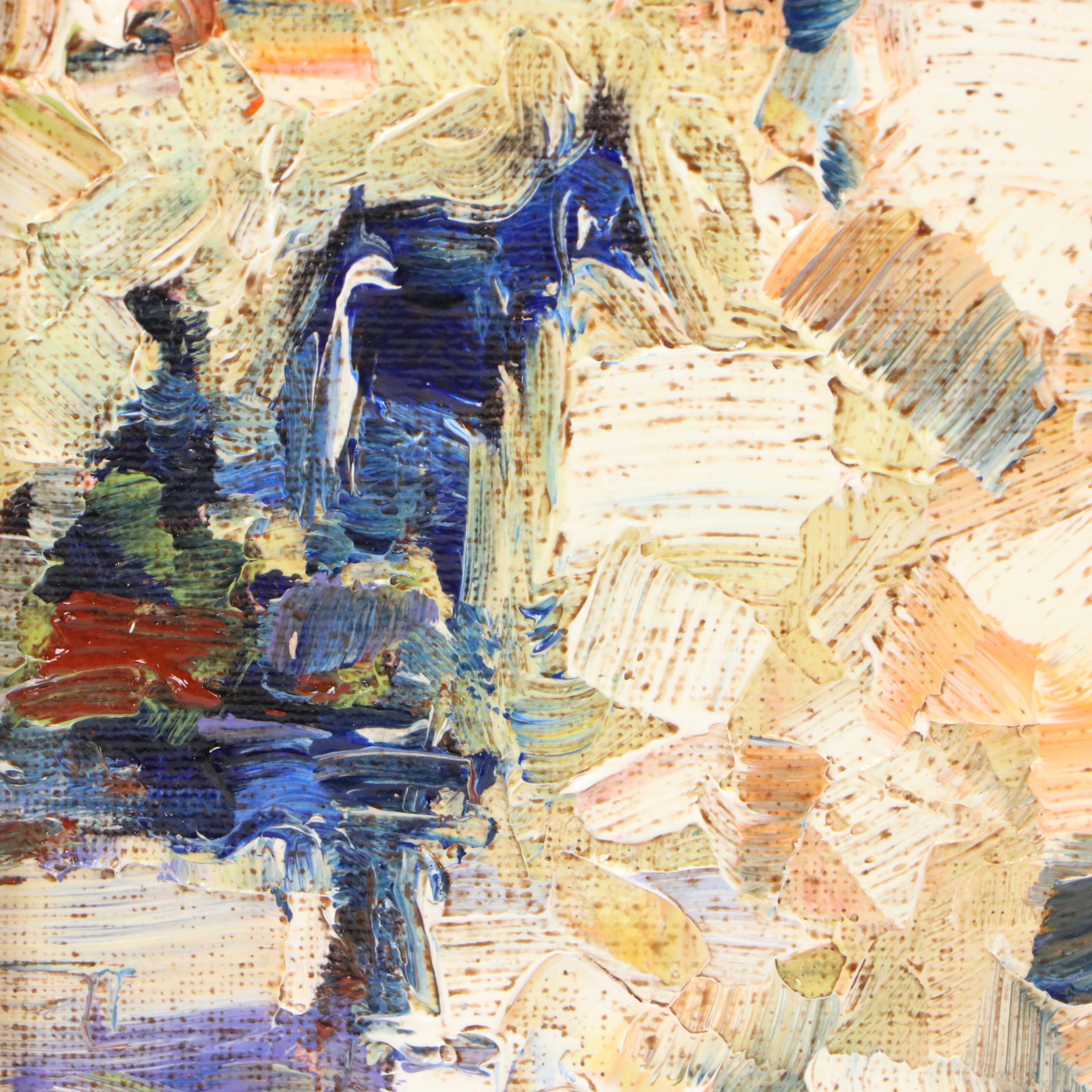 Serguei Novitchkov Abstract Oil Painting "Creak of Harness," 2025