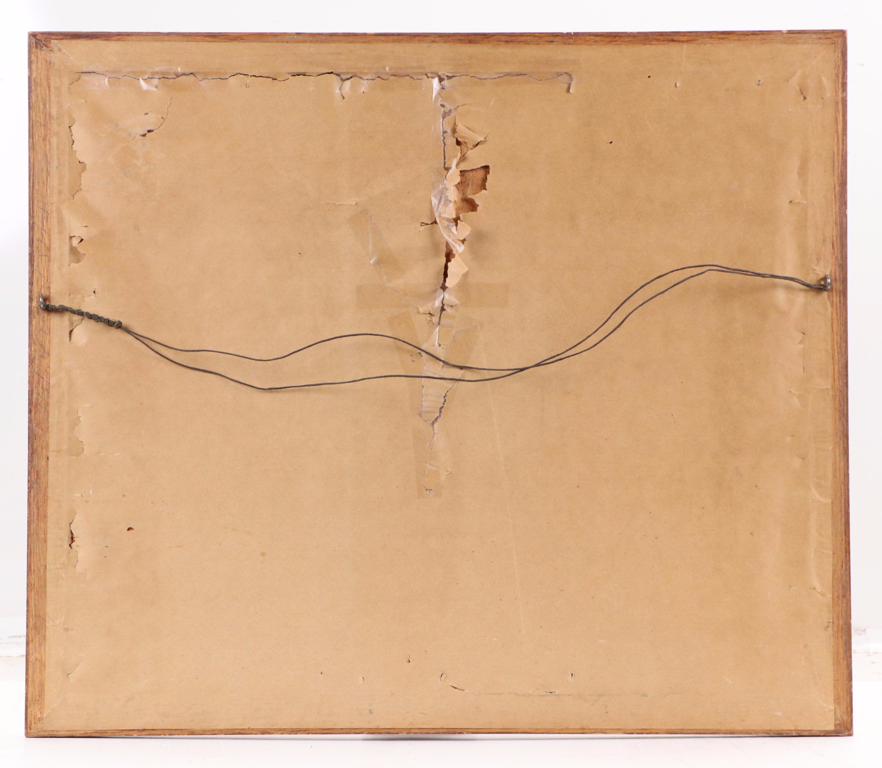 Charles Taber & Co Photogravure of Man and Oxen Tilling Field, 1892