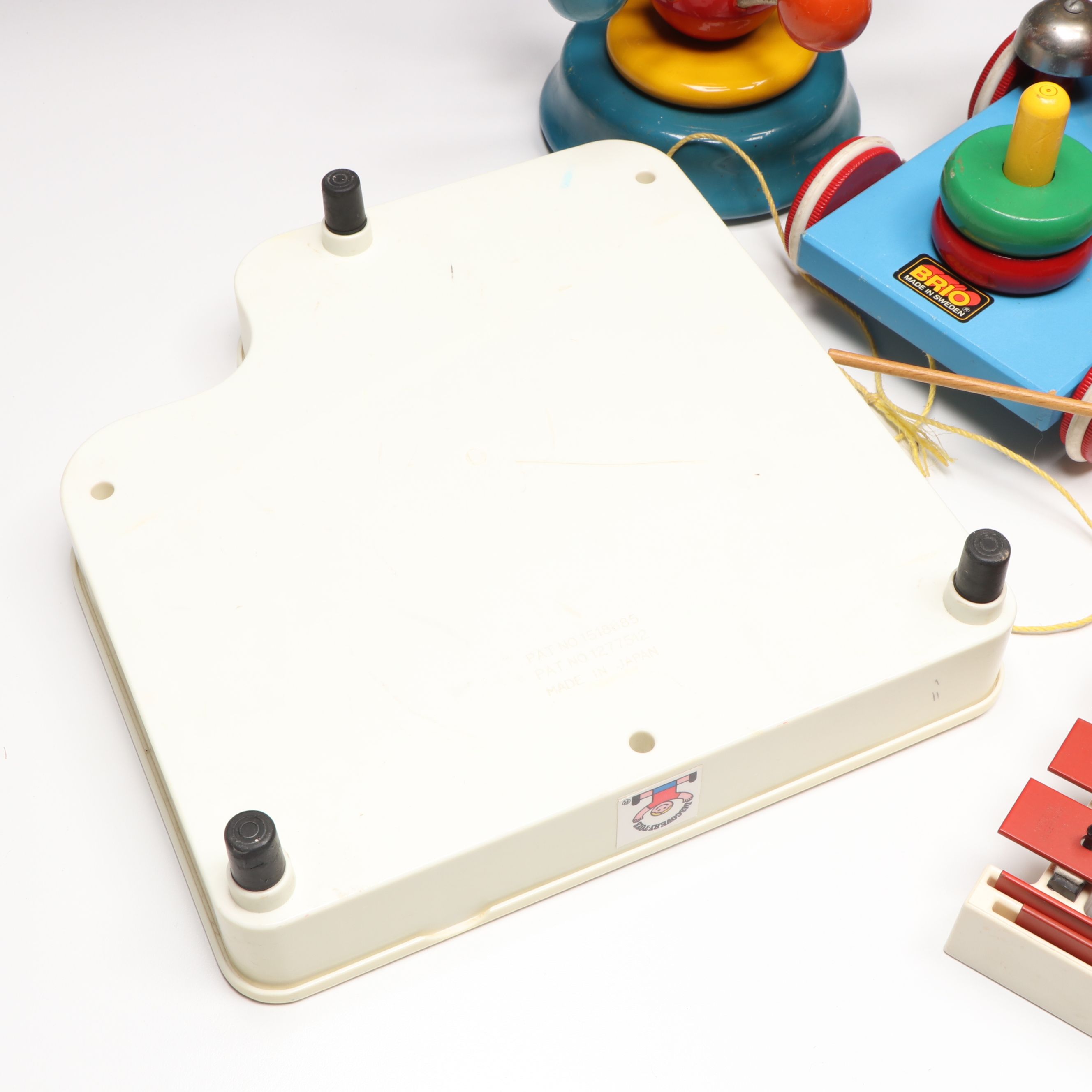 Brio Wooden Clown Pull Toy with More Vintage Children's Instruments and Toys