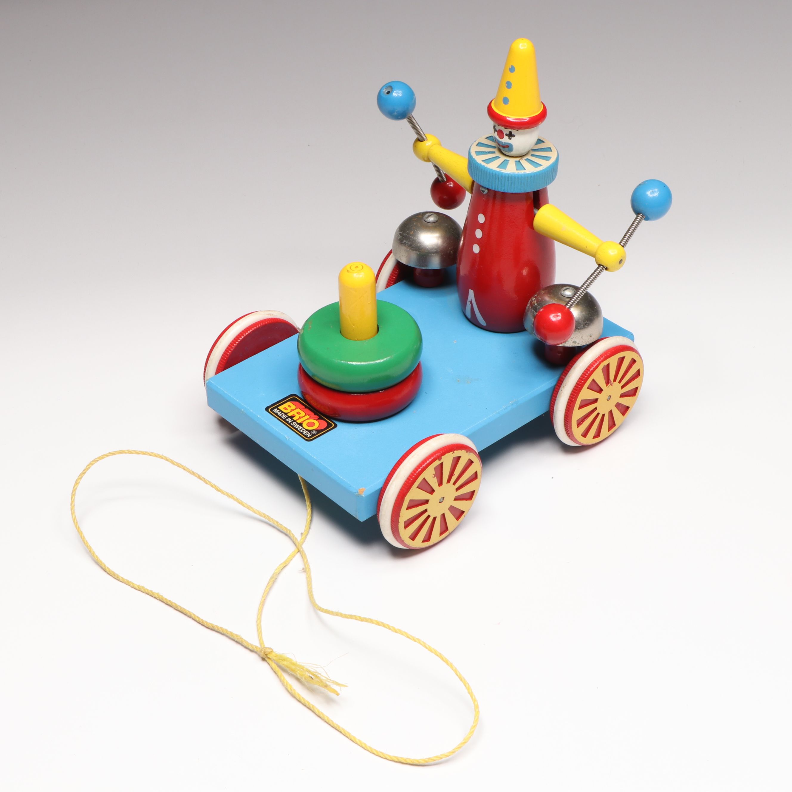 Brio Wooden Clown Pull Toy with More Vintage Children's Instruments and Toys