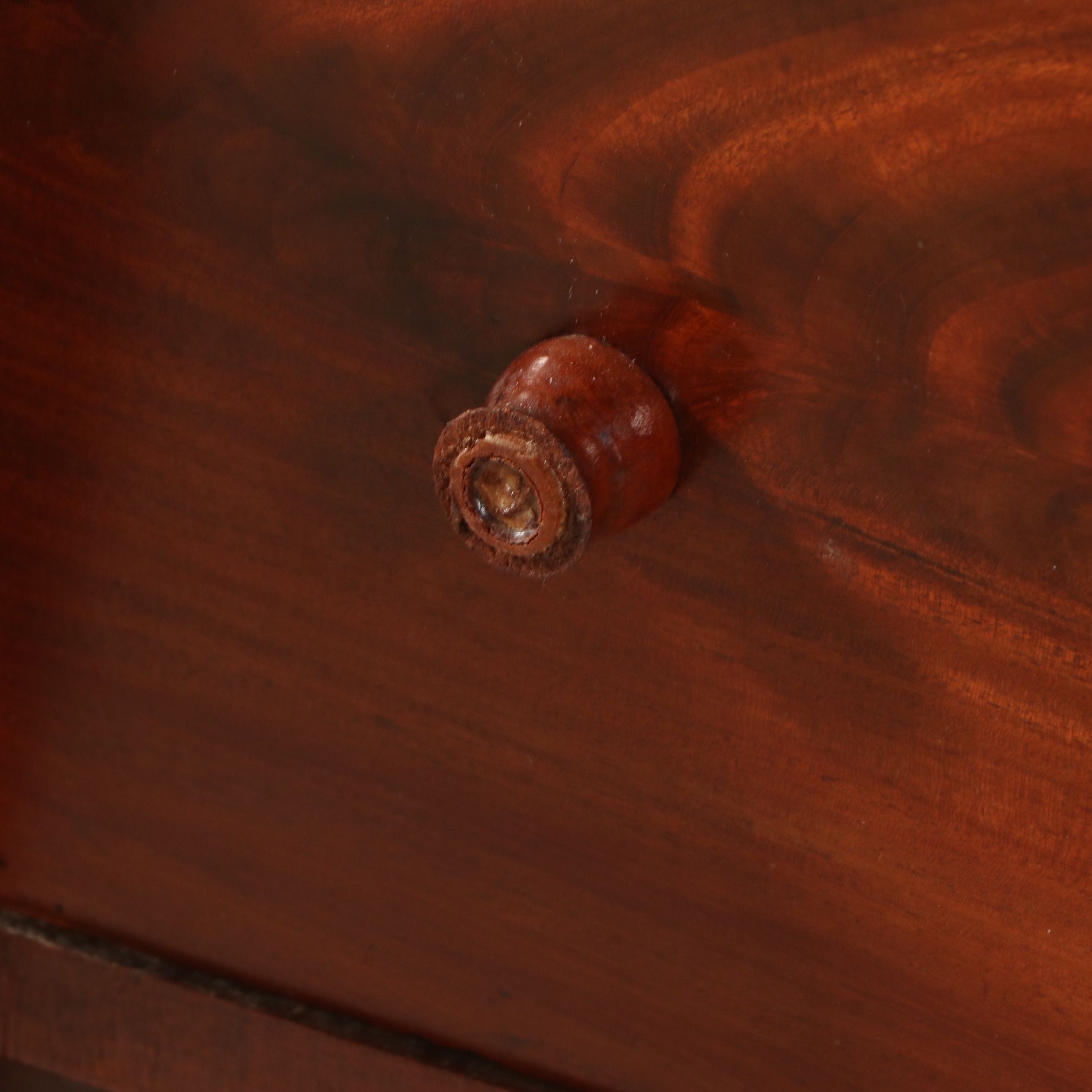 American Empire Style Mahogany Chest of Drawers, Mid to Late 19th Century