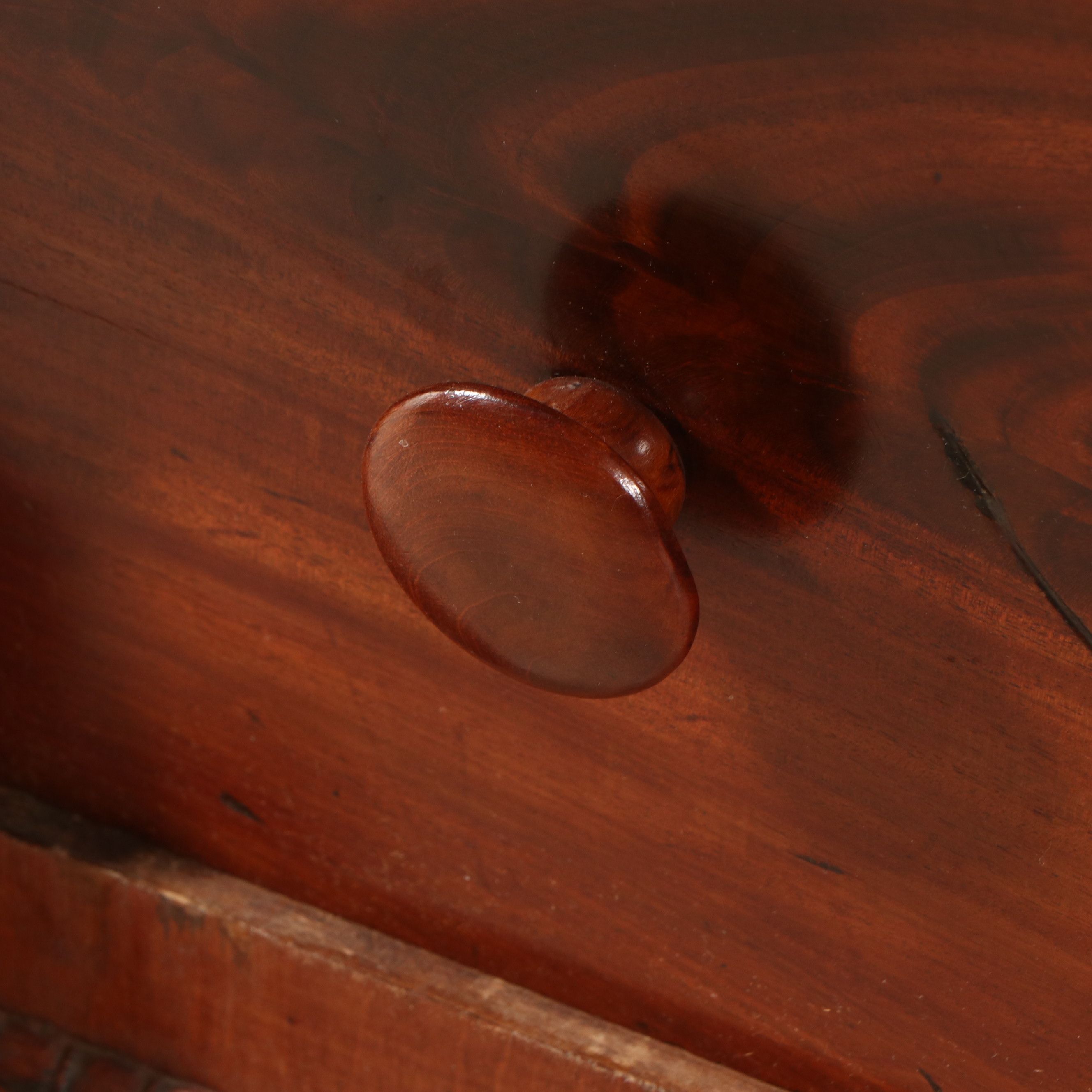 American Empire Style Mahogany Chest of Drawers, Mid to Late 19th Century