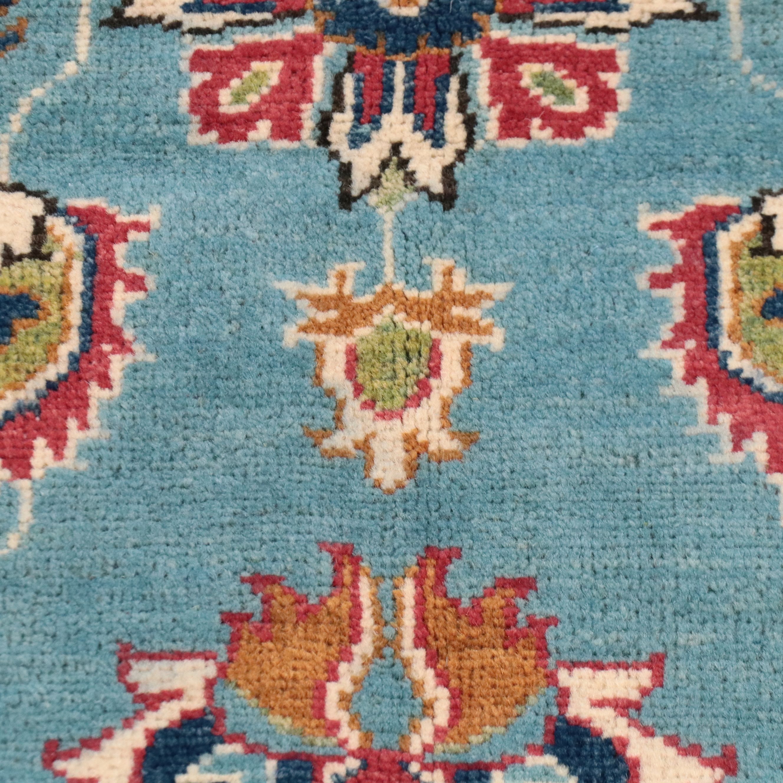 3'10 x 6'1 Hand-Knotted Afghan Kazak Area Rug