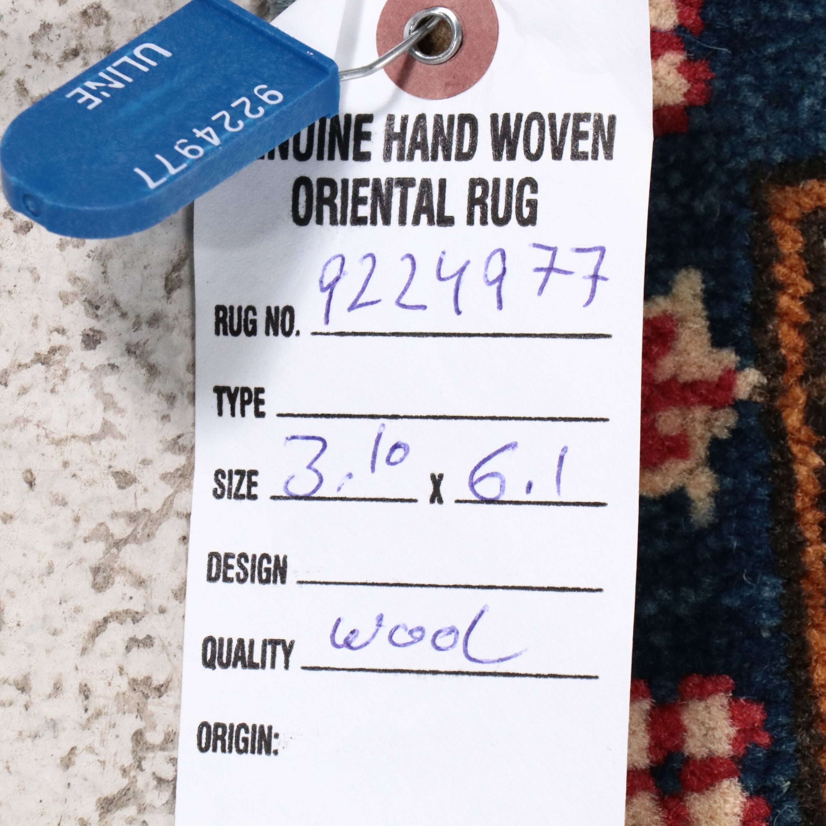 3'10 x 6'1 Hand-Knotted Afghan Kazak Area Rug