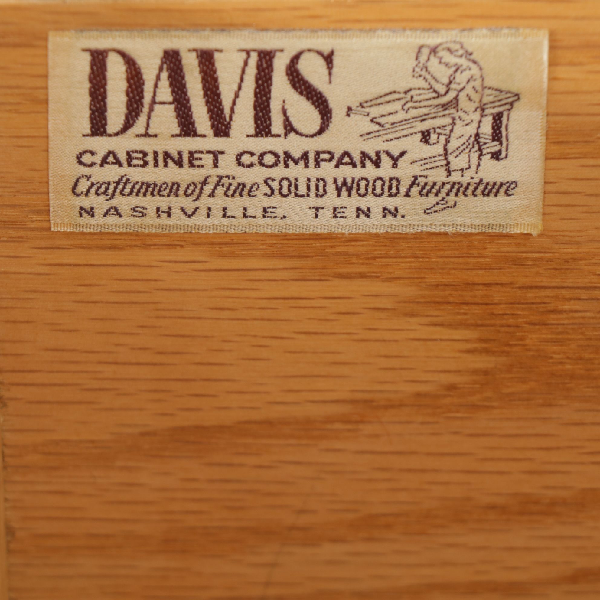 Davis Cabinet Co. Teak Chinoiserie Dresser and Wall Mirror