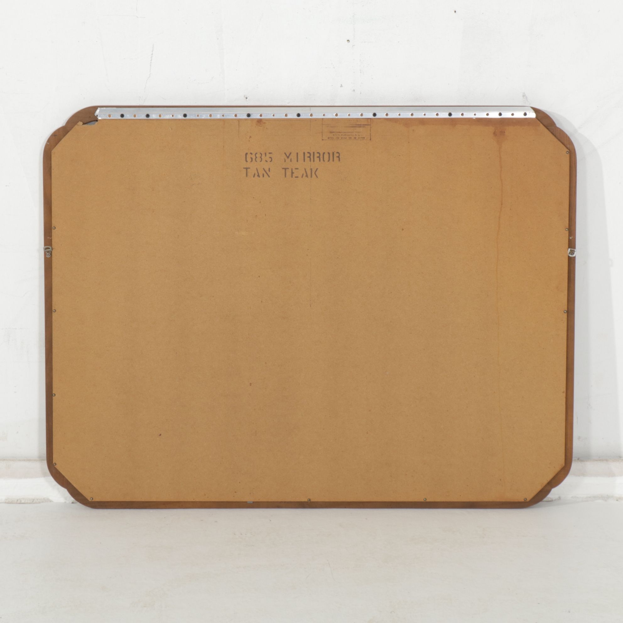 Davis Cabinet Co. Teak Chinoiserie Dresser and Wall Mirror