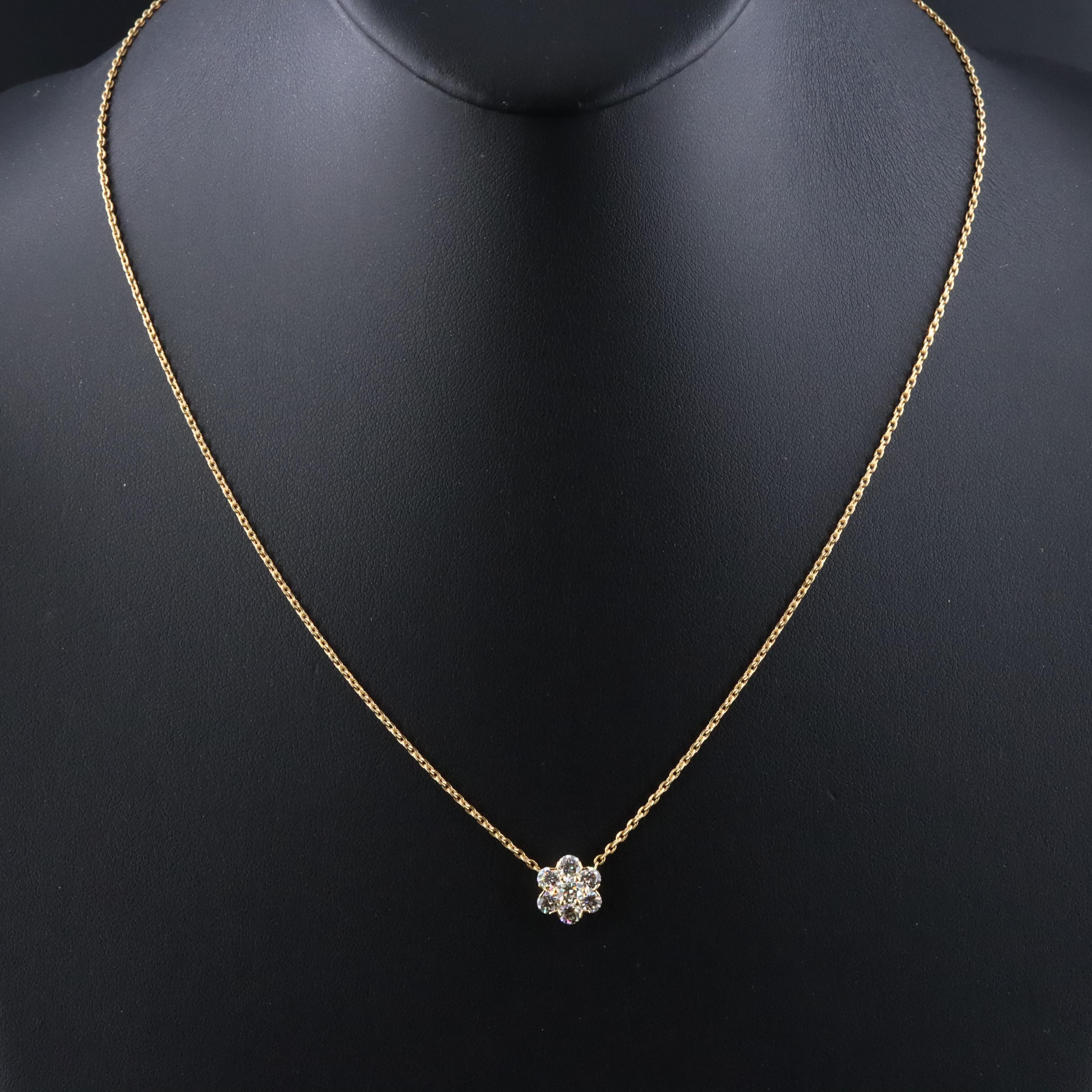 Van Cleef & Arpels Fleurette 18K 0.92 CTW Diamond Necklace