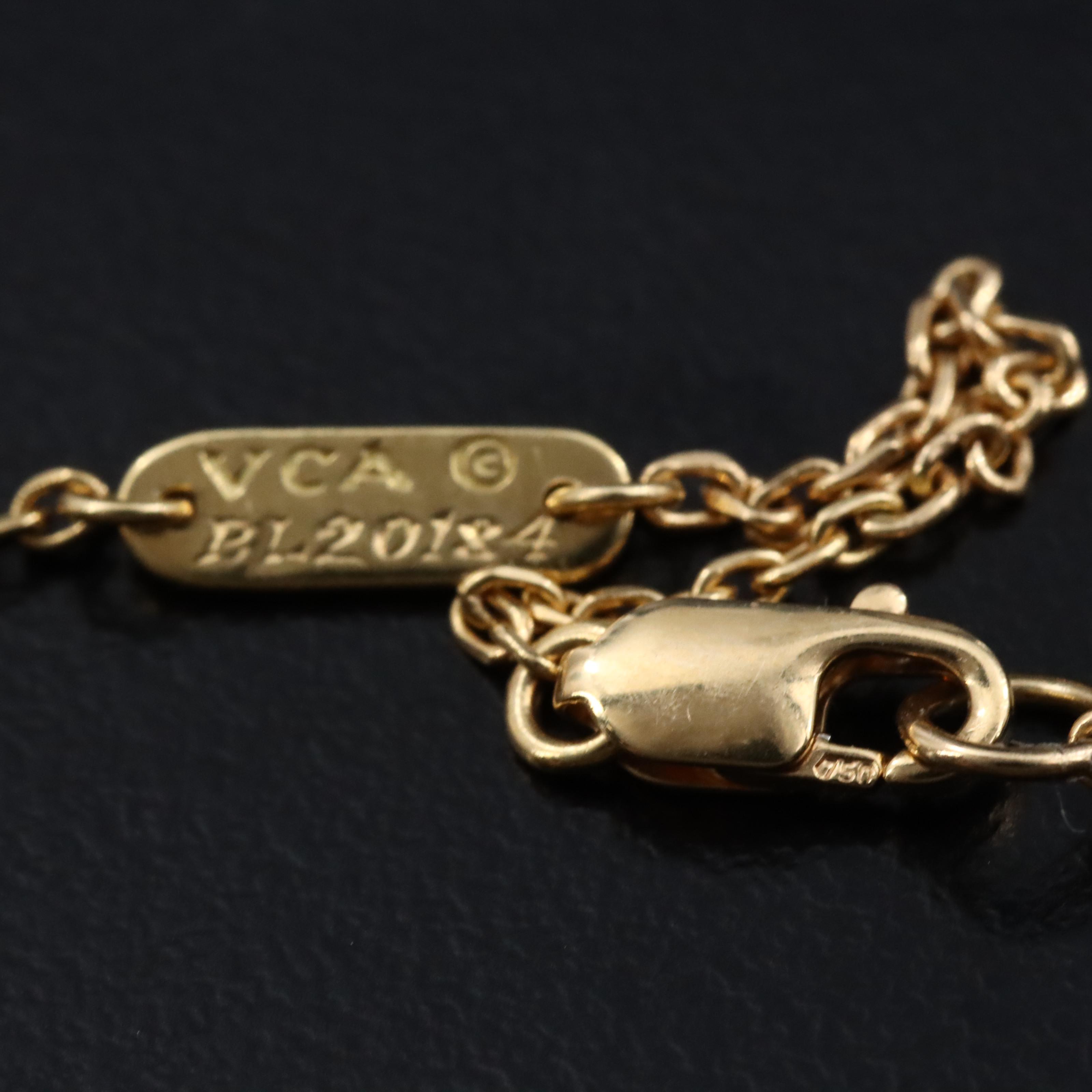 Van Cleef & Arpels Fleurette 18K 0.92 CTW Diamond Necklace