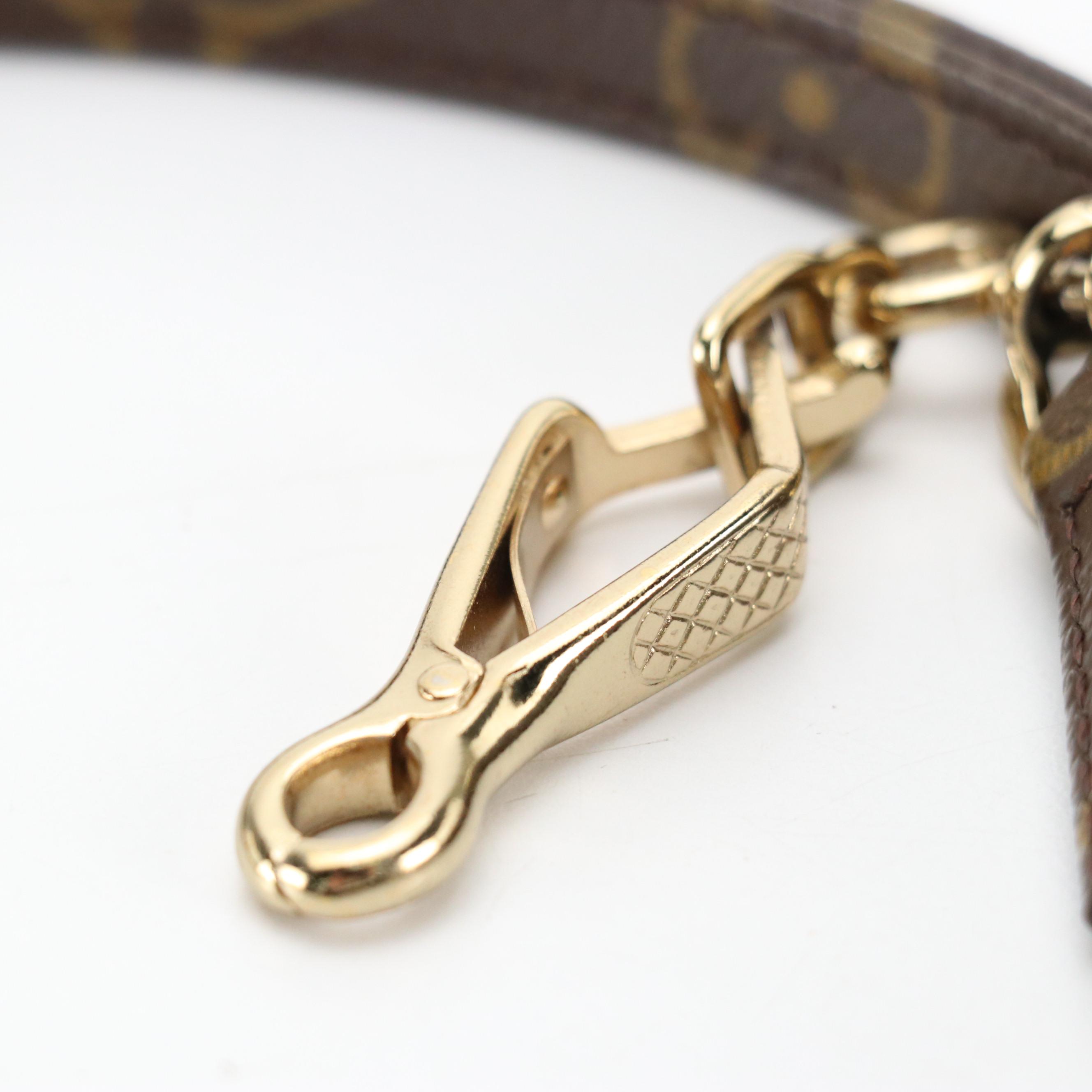 Louis Vuitton Monogram Canvas Small Pet Leash with Vachetta Leather Trim