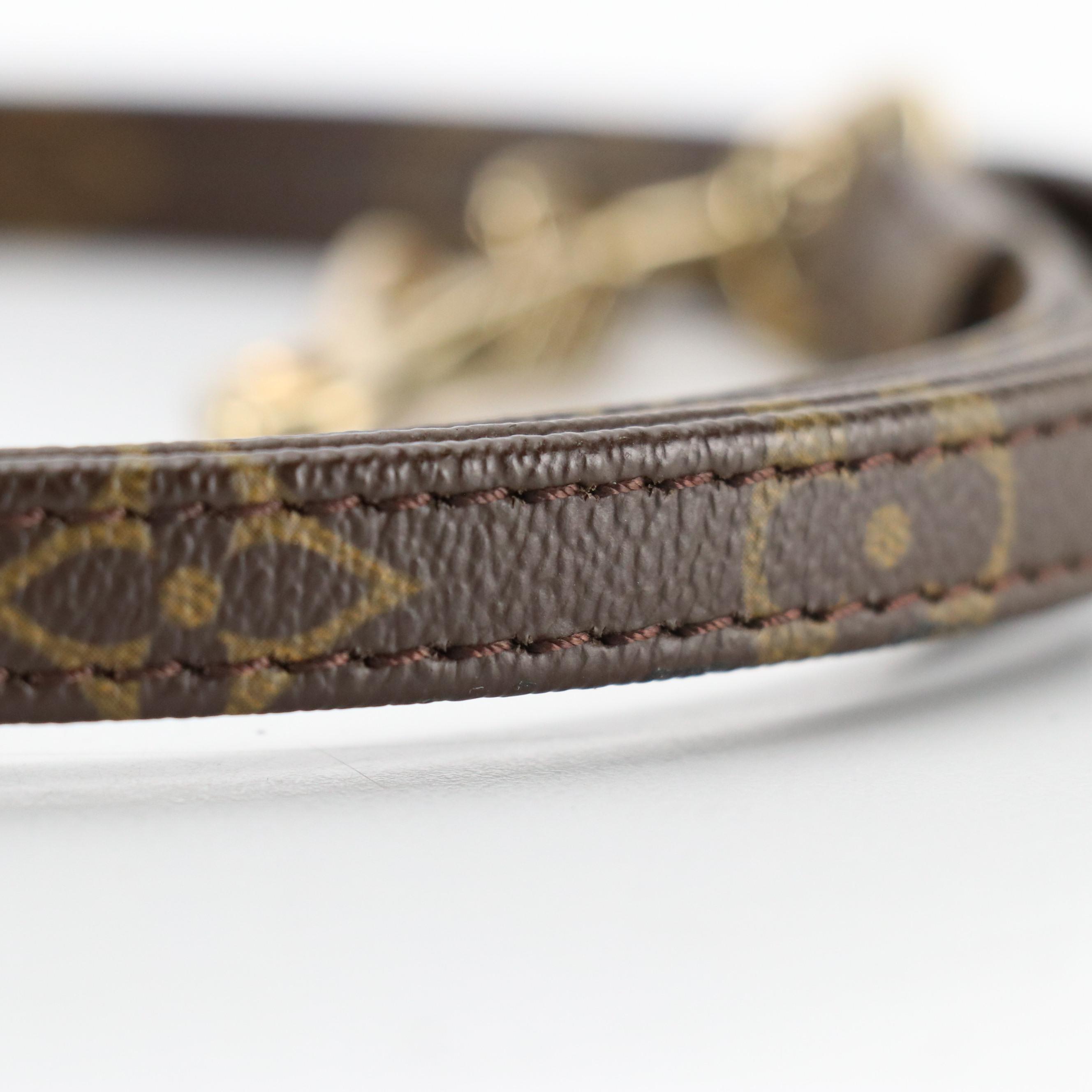 Louis Vuitton Monogram Canvas Small Pet Leash with Vachetta Leather Trim
