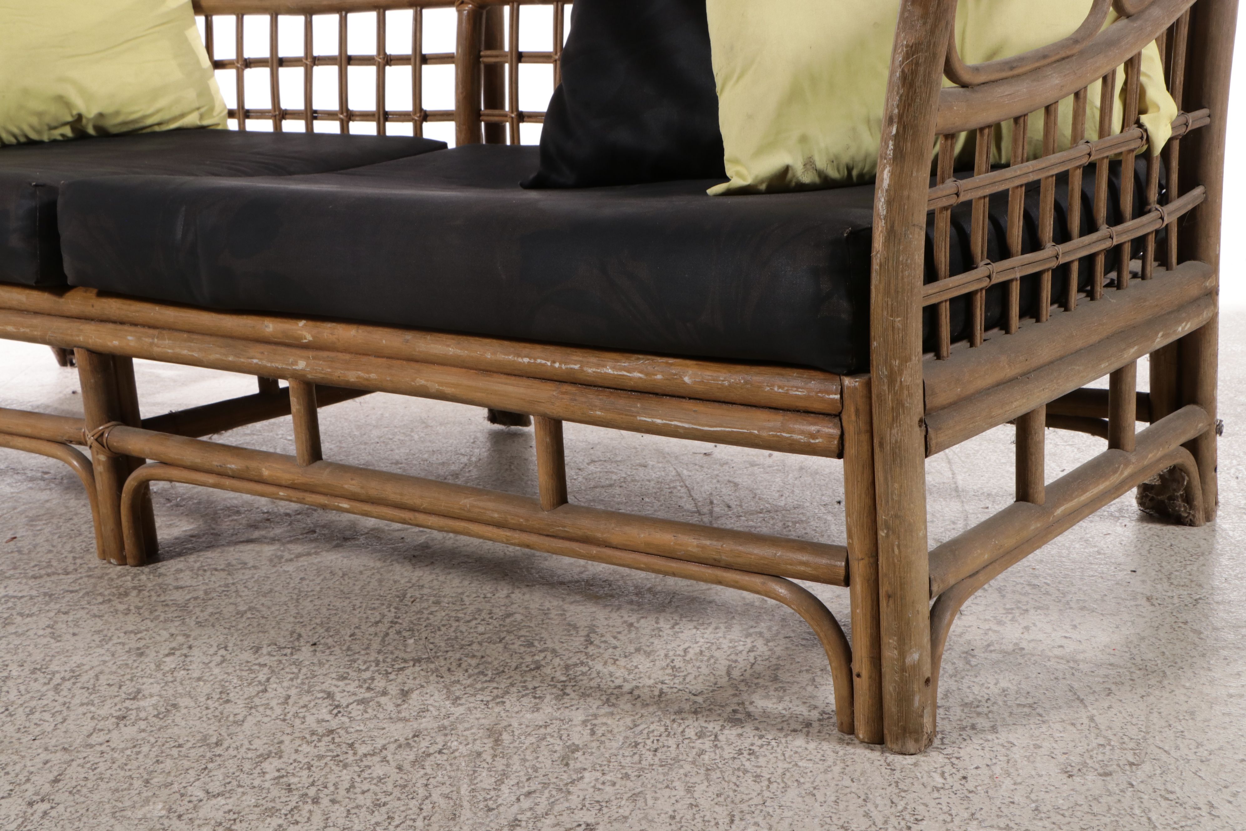 Brighton Pavilion Style Rattan Patio Sofa