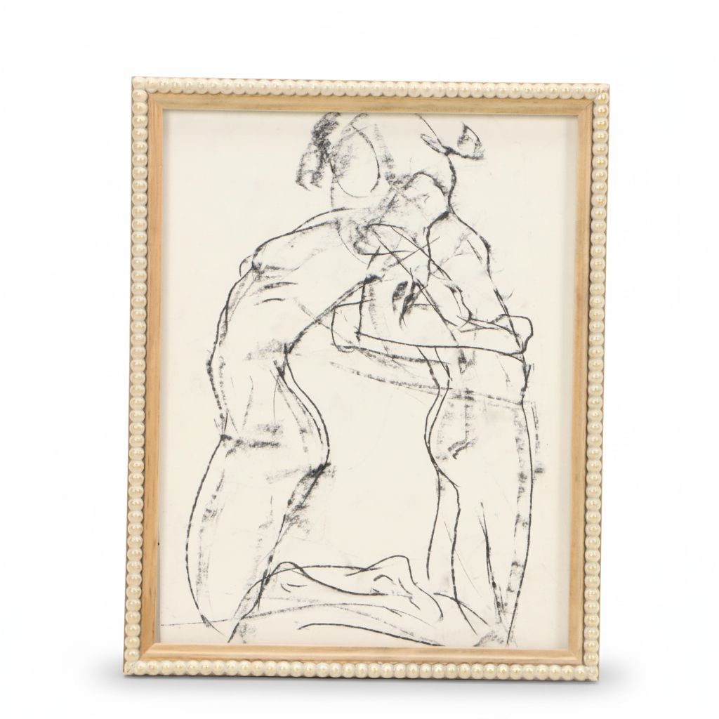 Paul Wagener Double-Sided Mixed Media Drawings of Nude Figure Studies