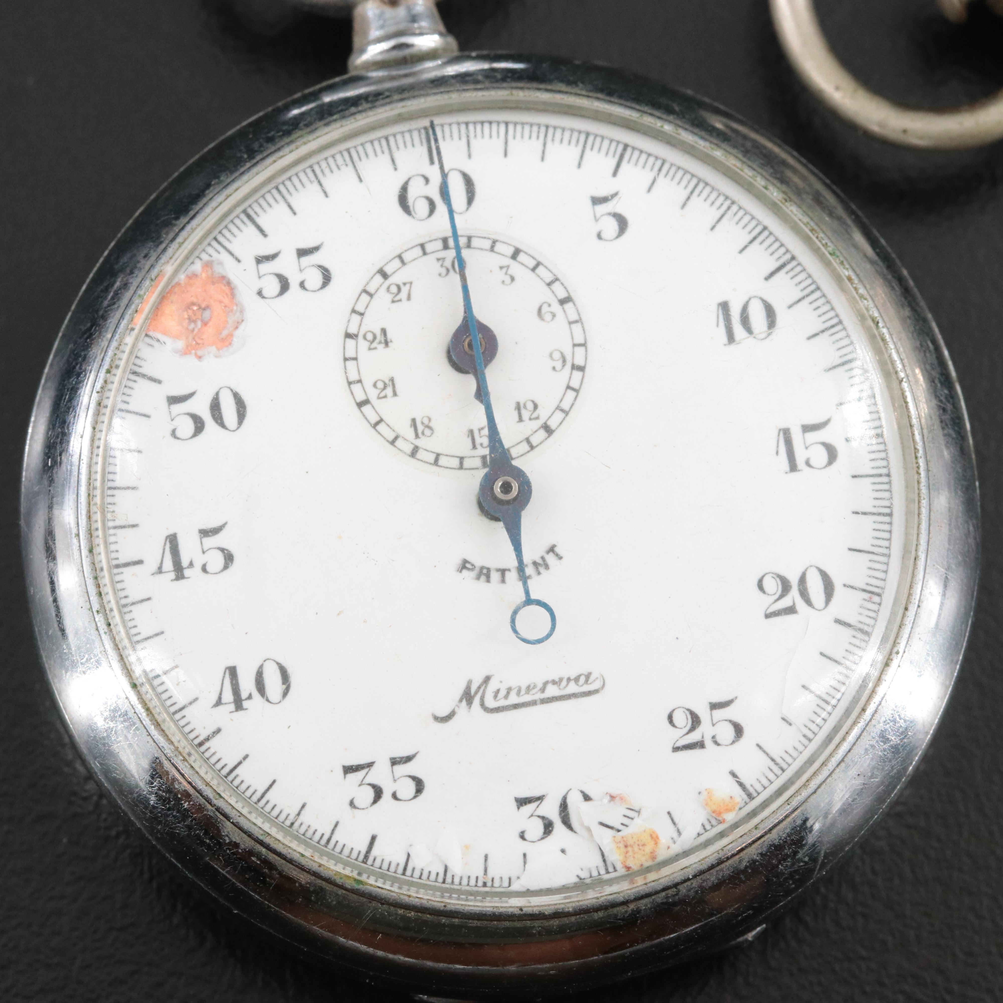 Antique Sterling D. Campbell Verge Fusee Pocket Watch, Stopwatch and Compass