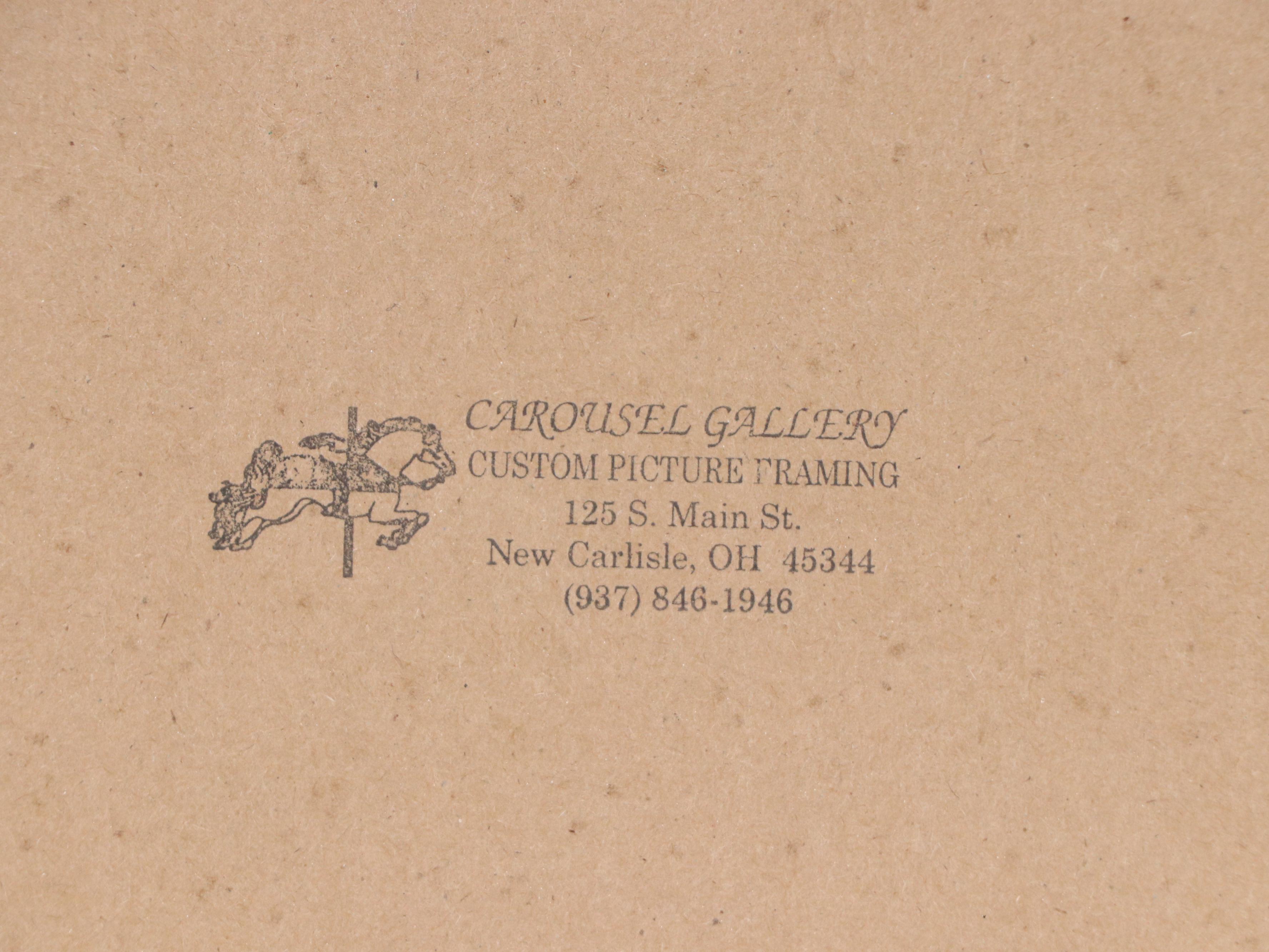 After Gaston Hoffmann Offset Lithograph "L'Ange Gardien," Late 20th Century