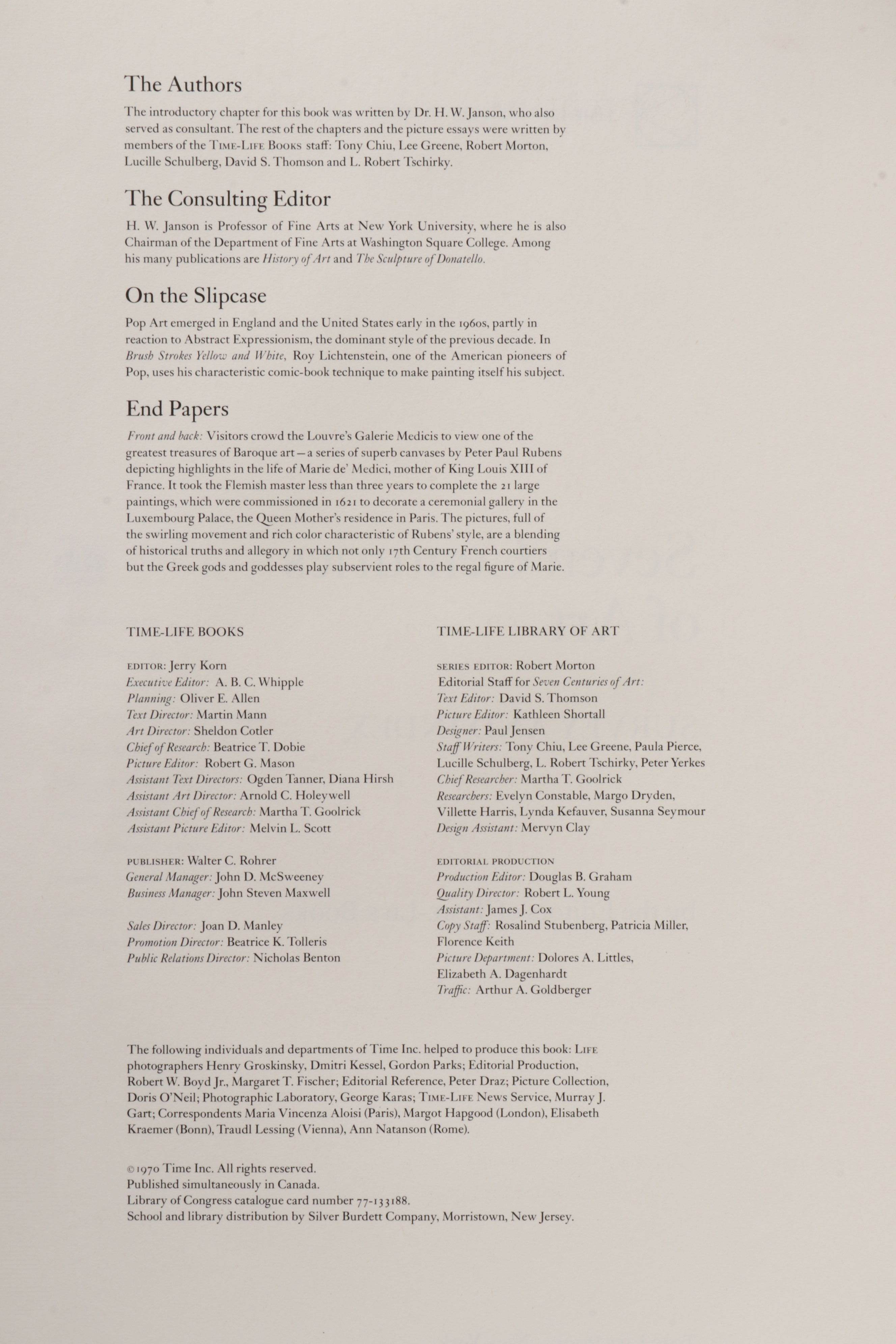 Time-Life Library of Art "The World of" Art Books, Mid to Late 20th Century