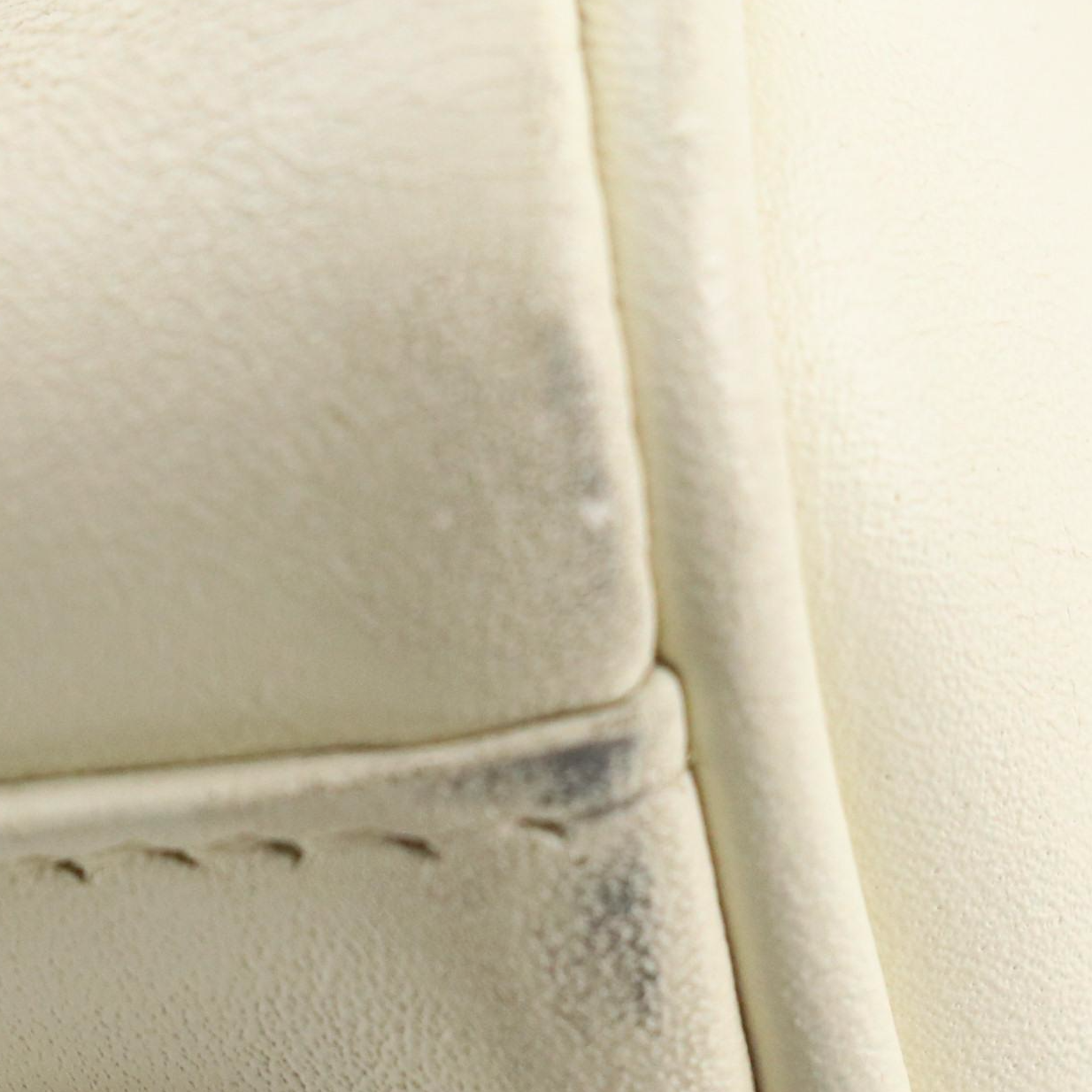 Saint Laurent Baby Duffle Two-Way Bag in White Calfskin Leather