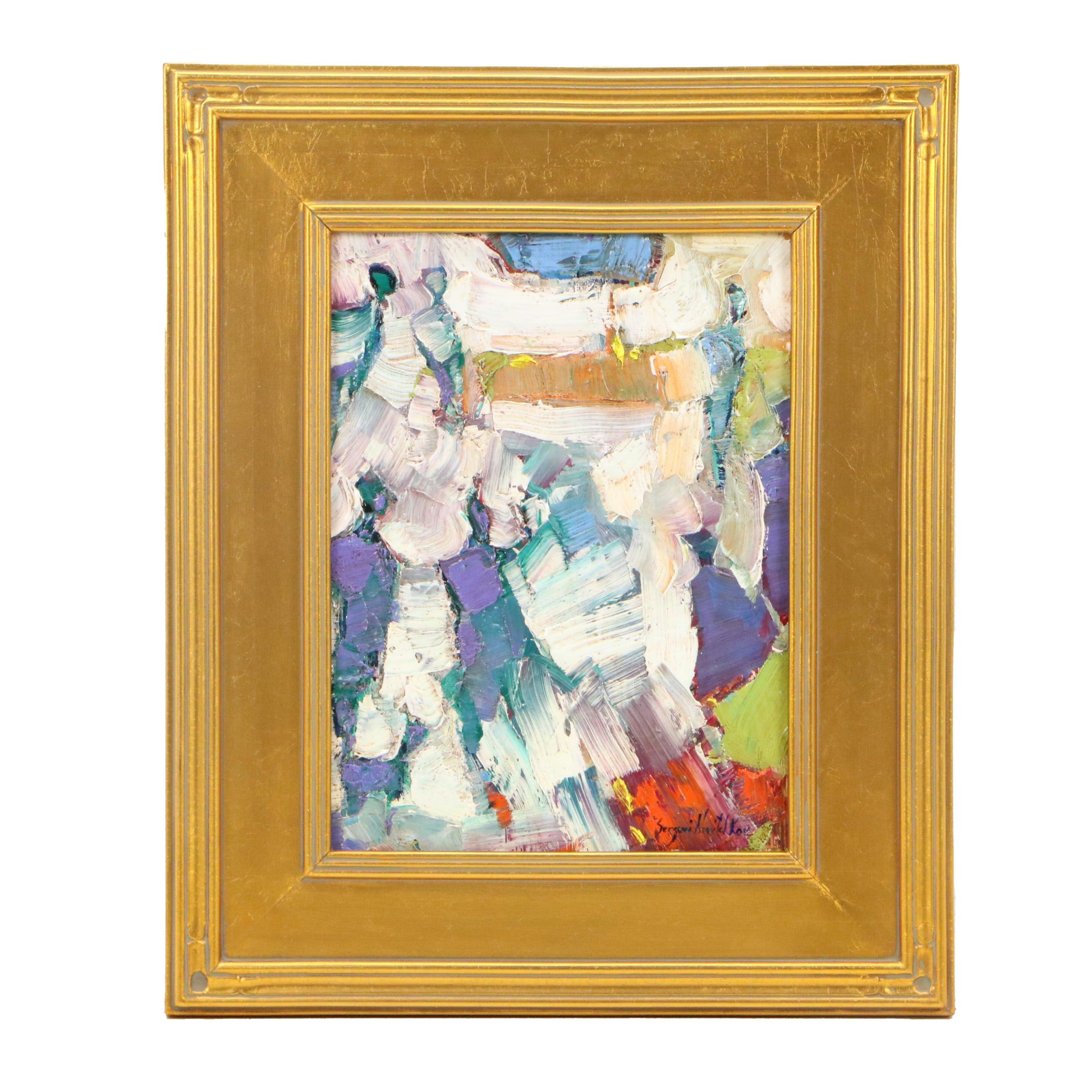 Serguei Novitchkov Abstract Oil Painting "California Bliss," 2025