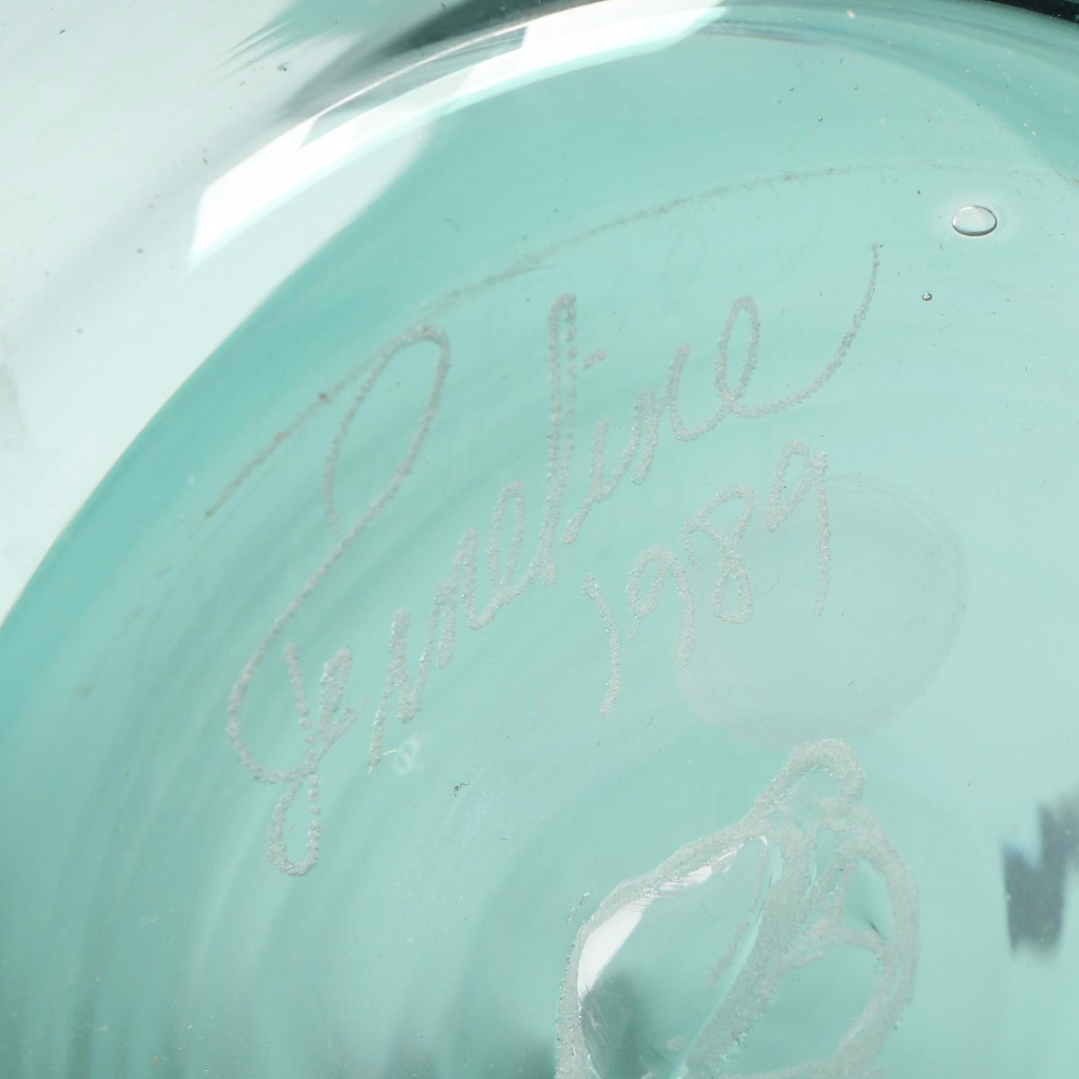 Fineline and Other Art Glass Tumblers and Juice Glasses, 1988