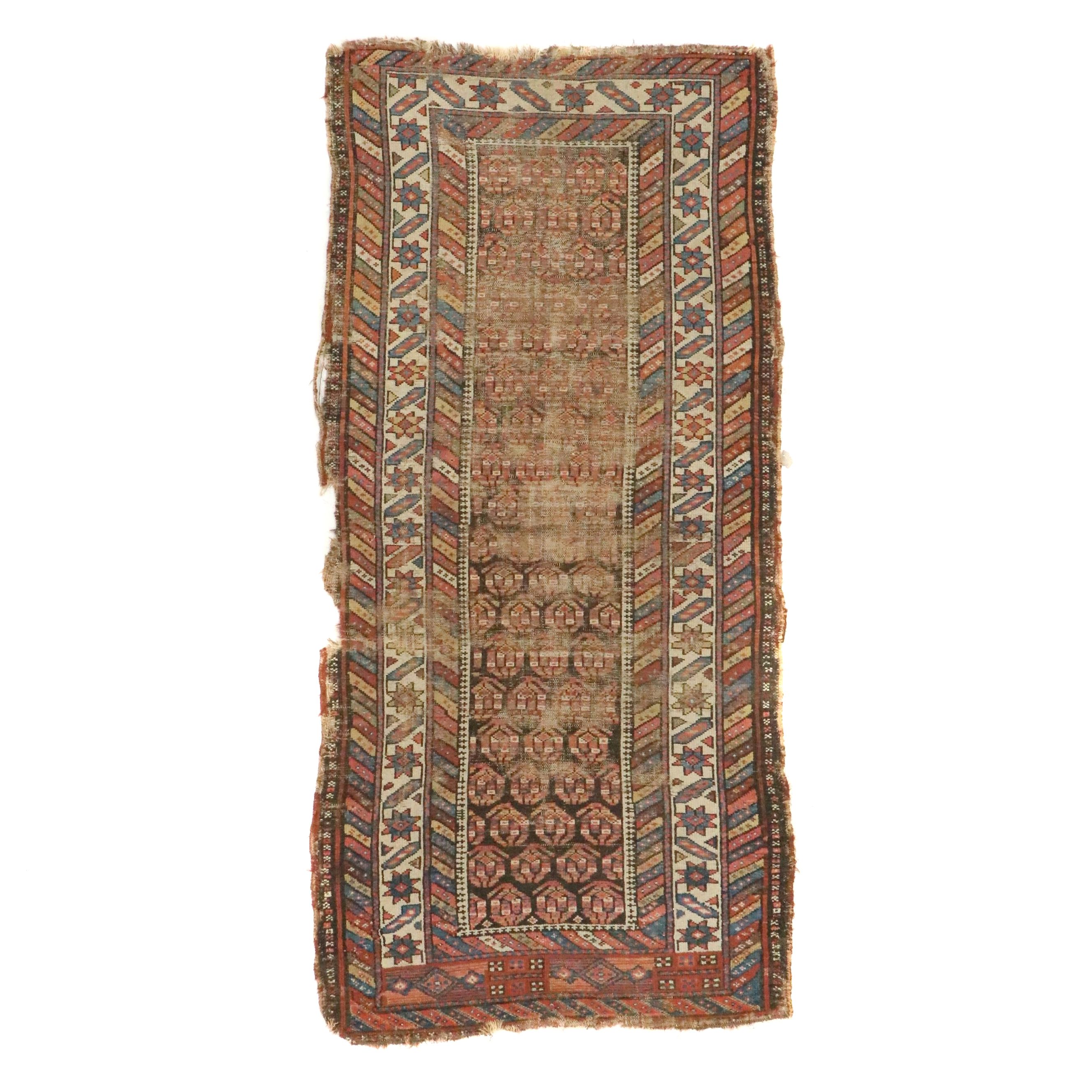 3'5 x 7'2 Hand-Knotted Caucasian Genji Long Rug