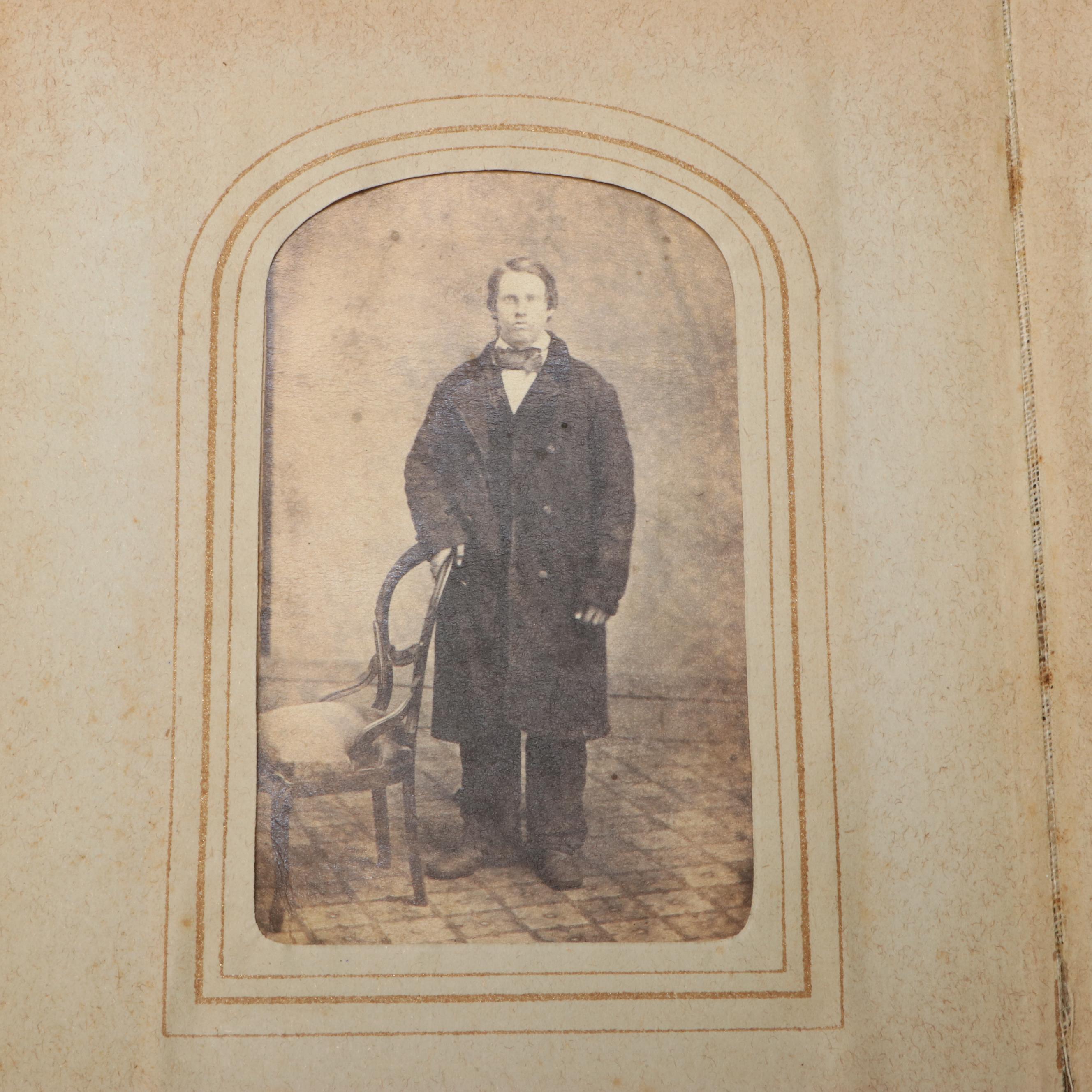 Carte de Visite with Other Portraits of Men, Women and Children, Mid-19th C.