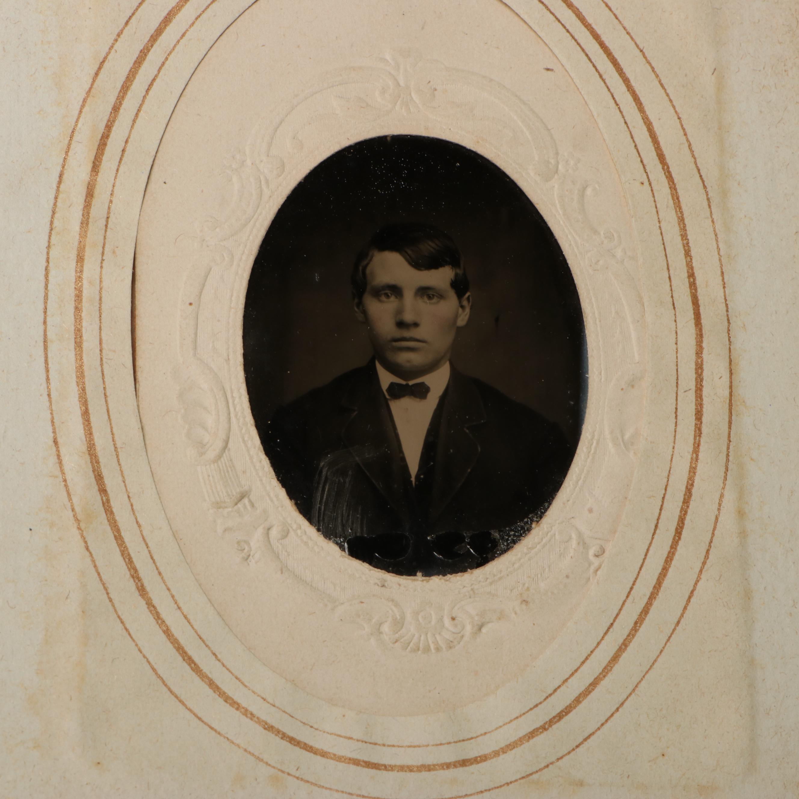 Carte de Visite with Other Portraits of Men, Women and Children, Mid-19th C.