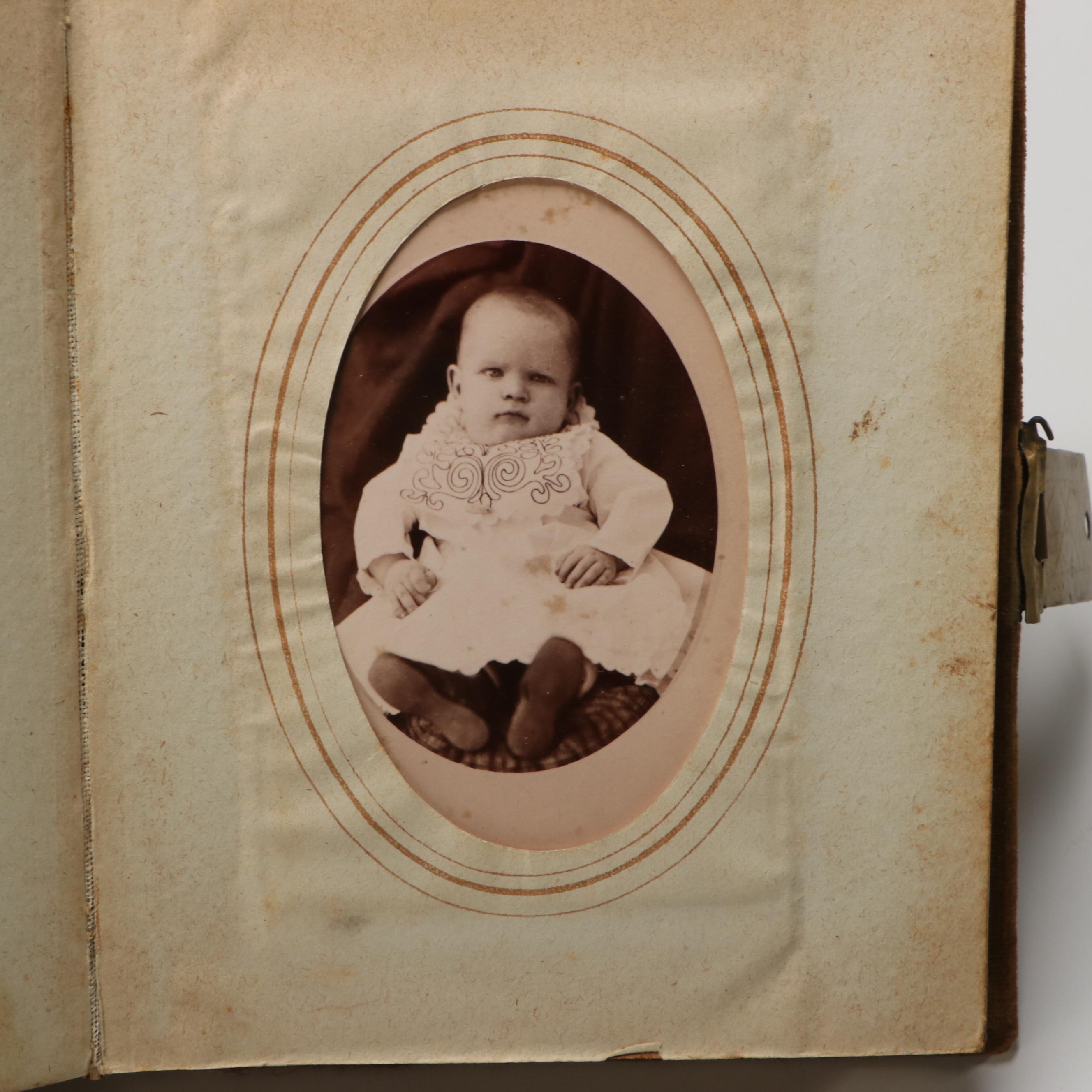 Carte de Visite with Other Portraits of Men, Women and Children, Mid-19th C.