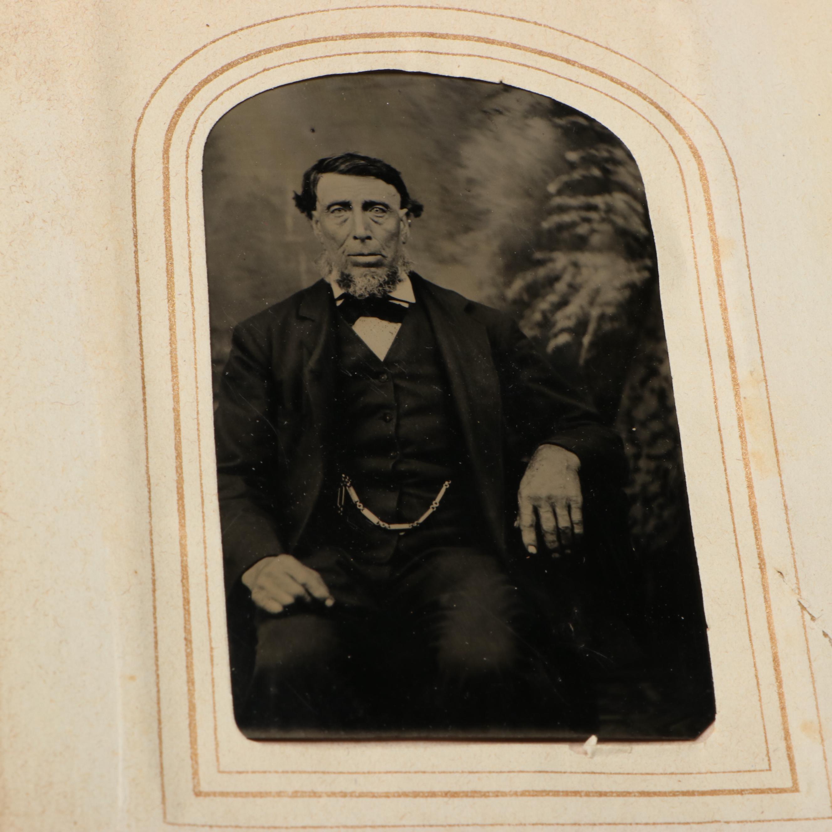 Carte de Visite with Other Portraits of Men, Women and Children, Mid-19th C.