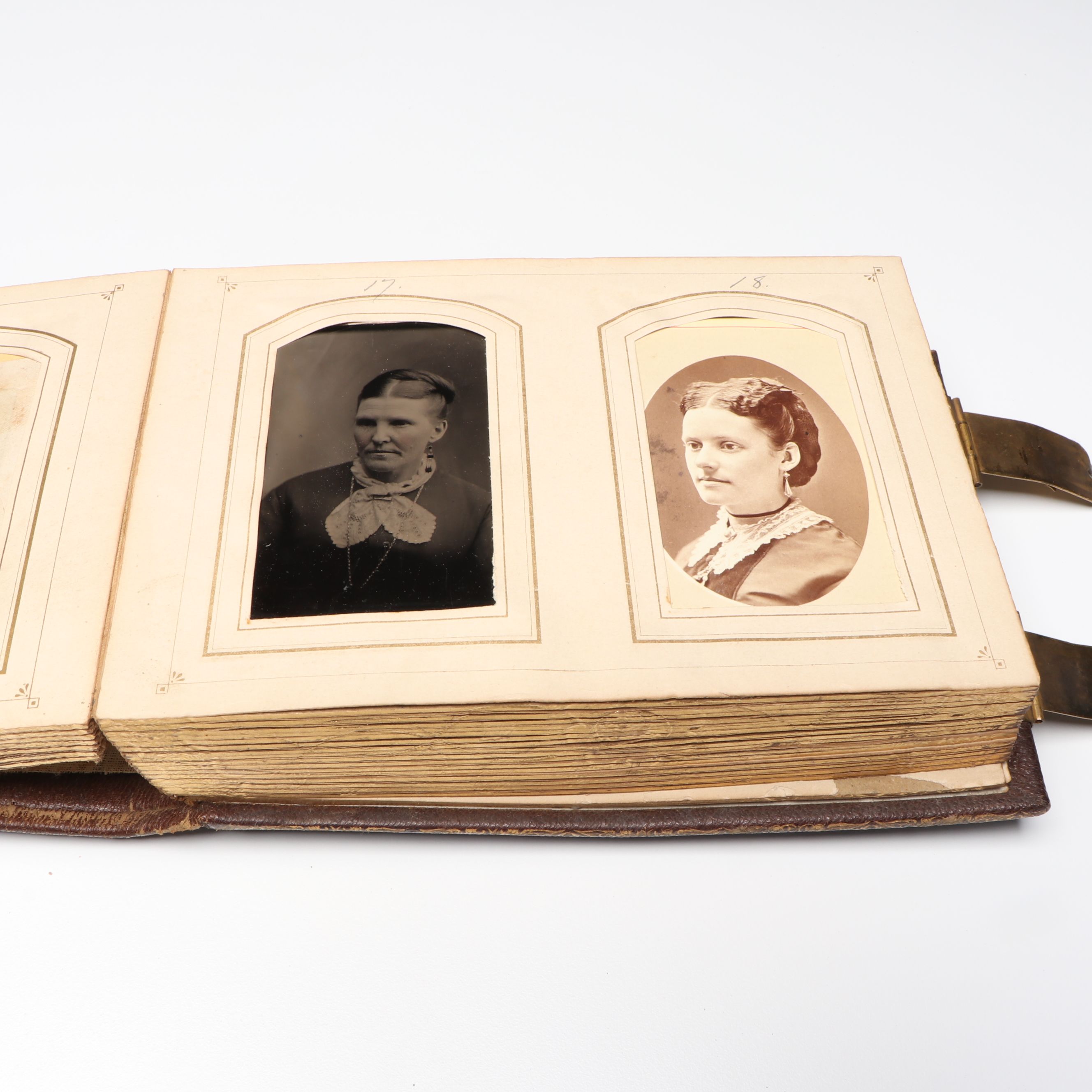 Carte de Visite with Other Portraits of Men, Women and Children, Mid-19th C.