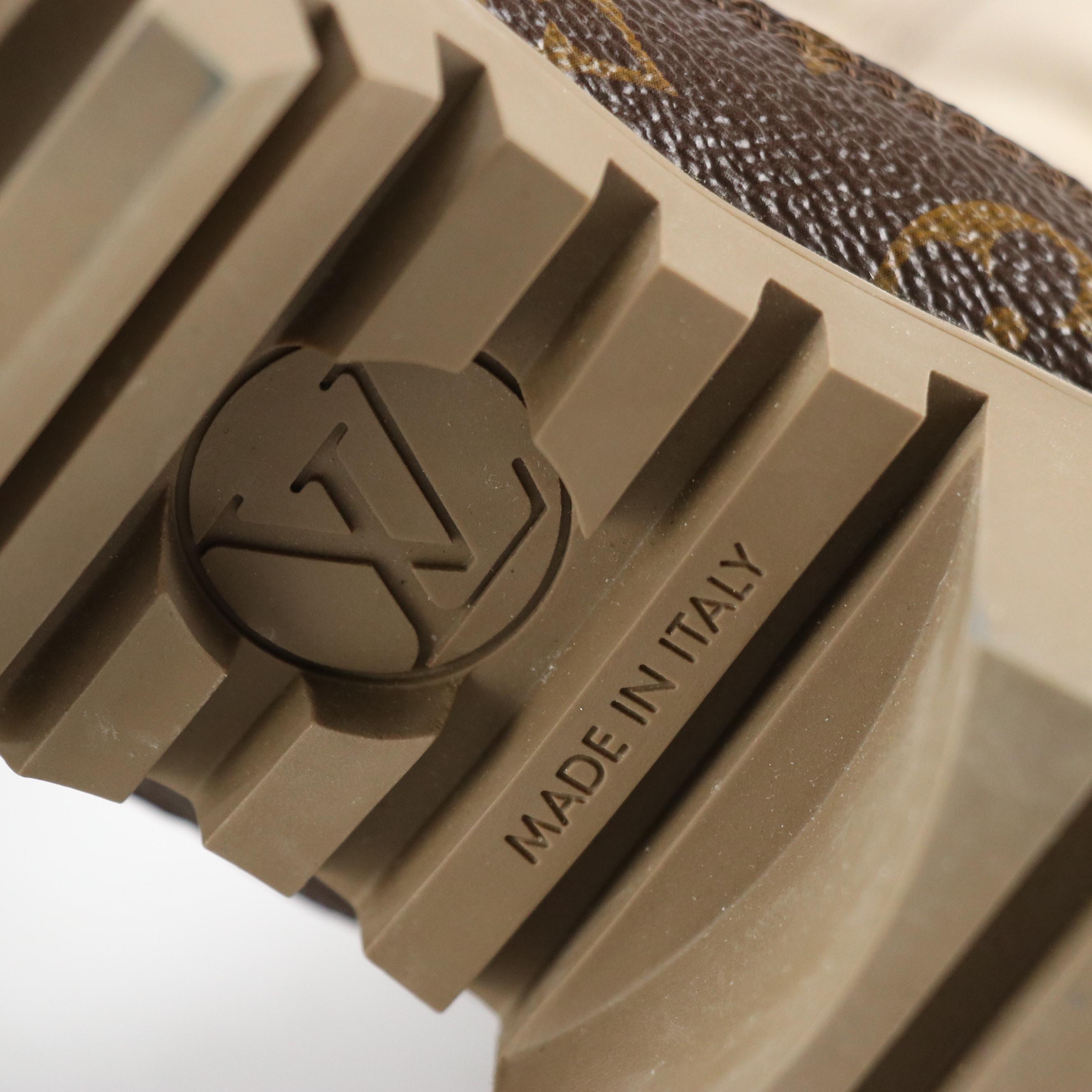 Louis Vuitton Laureate Desert Boots in Suede, Leather and Monogram Canvas