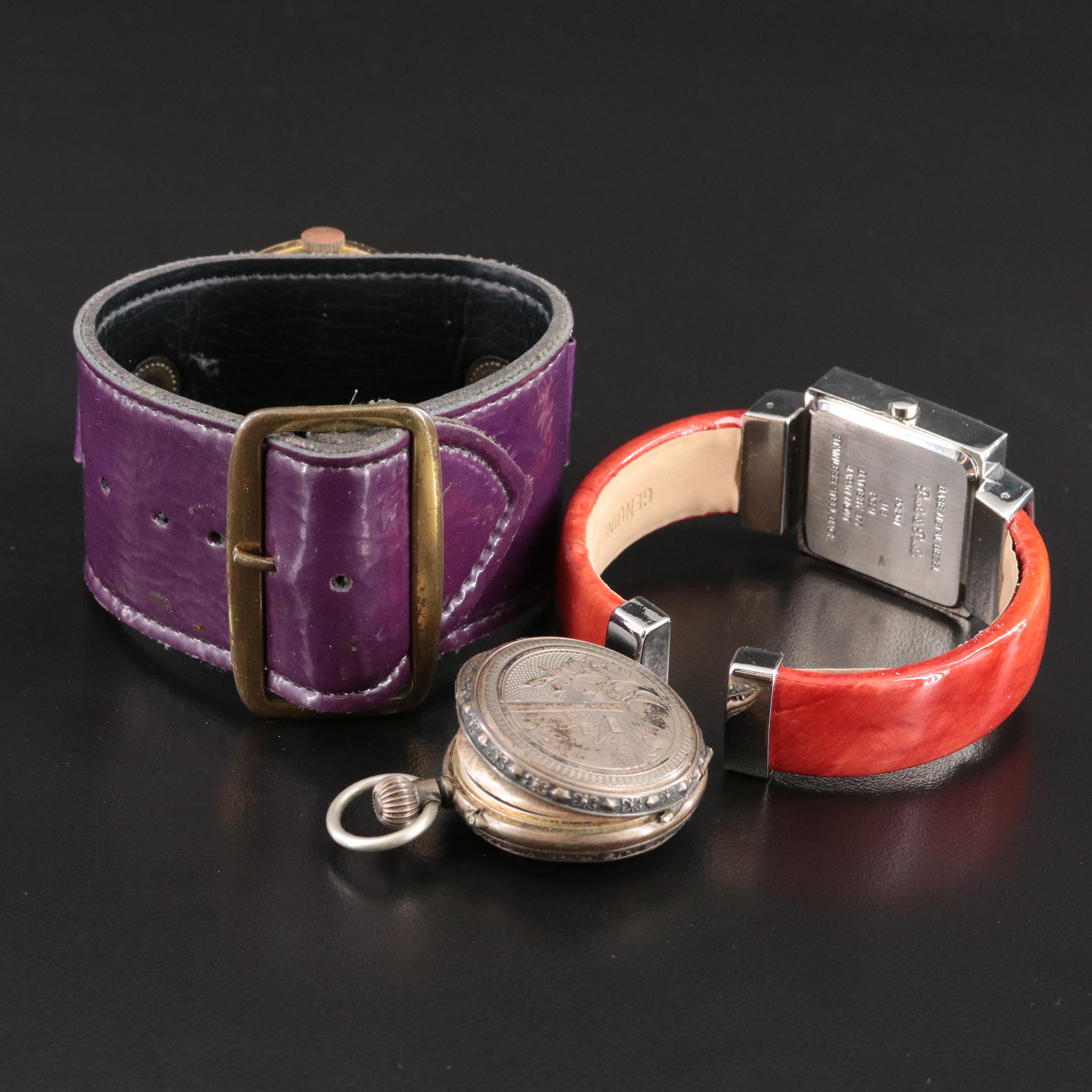 Peck & Peck Quartz, Lucerne Manual Wind and a .850 Silver Pocket Watch