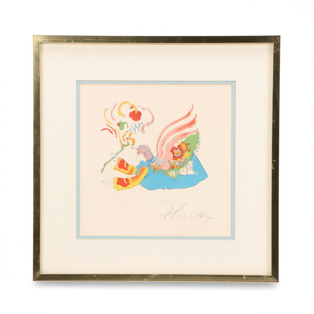 Peter Max Lithograph "Flower Angel II," 1976