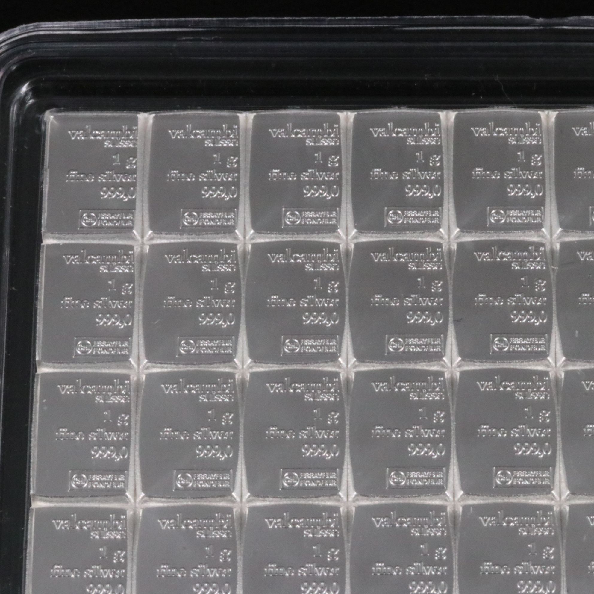 Valcambi 100 Gram Segmented .999 Silver Bar