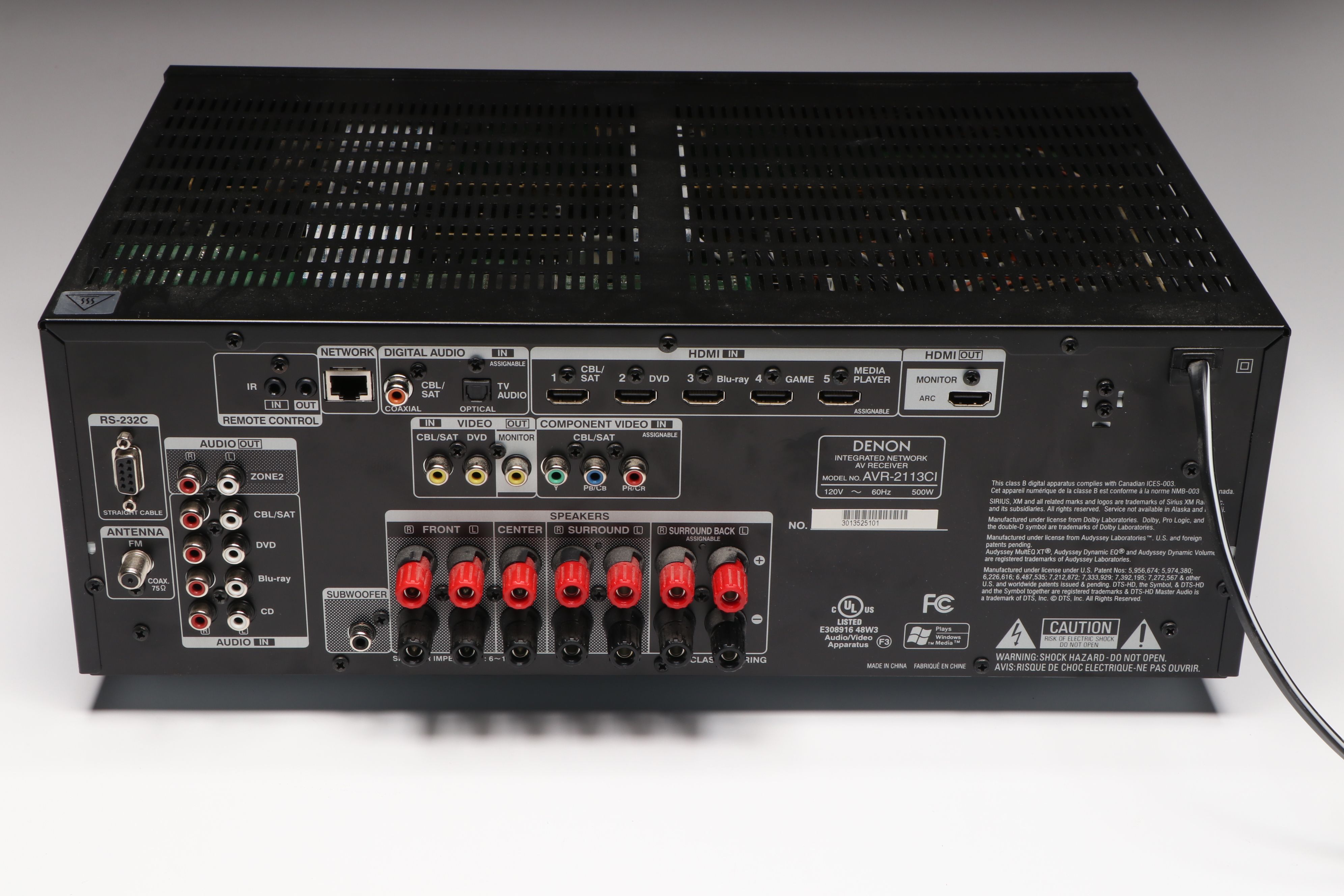 Denon AVR-2113CI Receiver with Remote