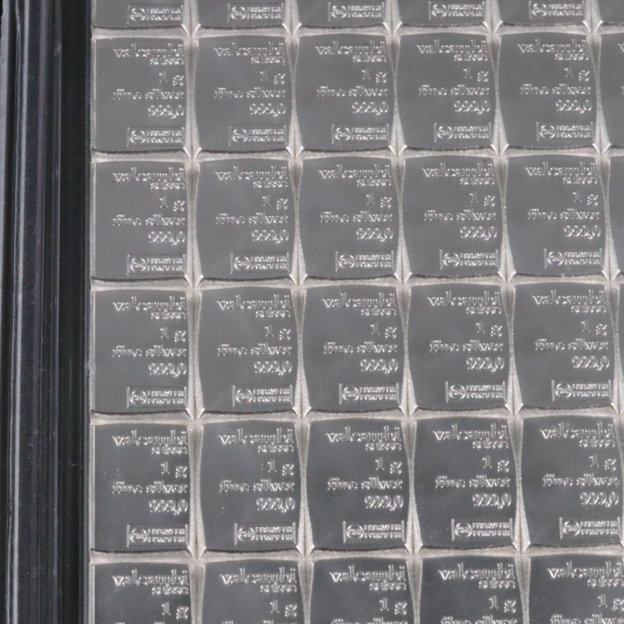 Valcambi 100 Gram Segmented .999 Silver Bar