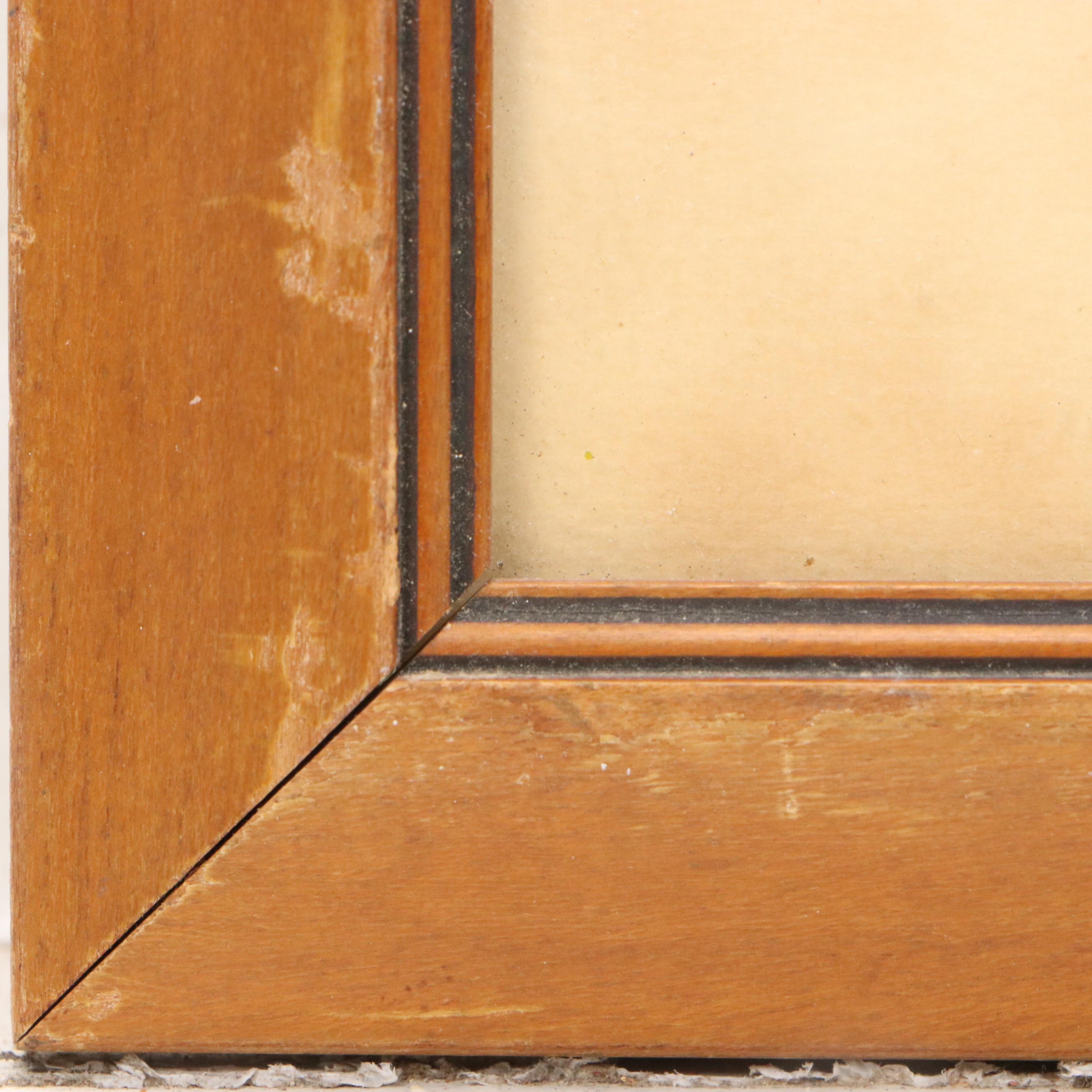 Rotogravure of Large Sailing Ship, Early 20th Century