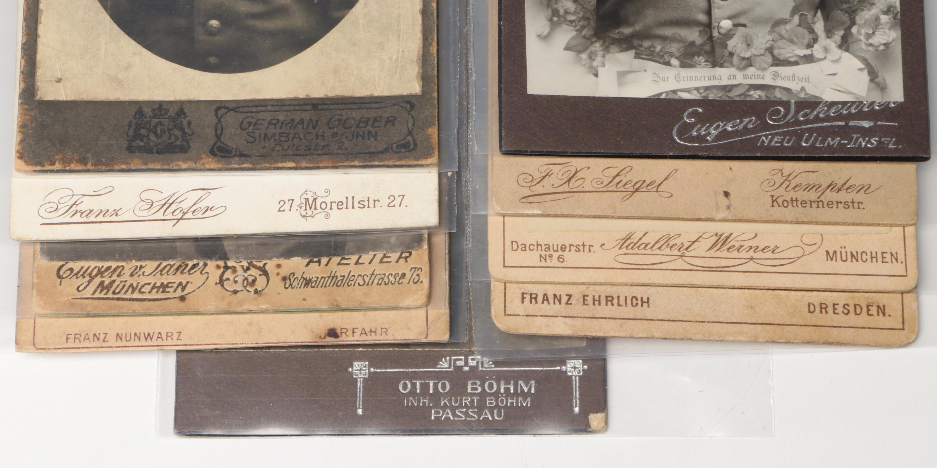 German Albumen Photographs of Soldiers and More, 19th Century