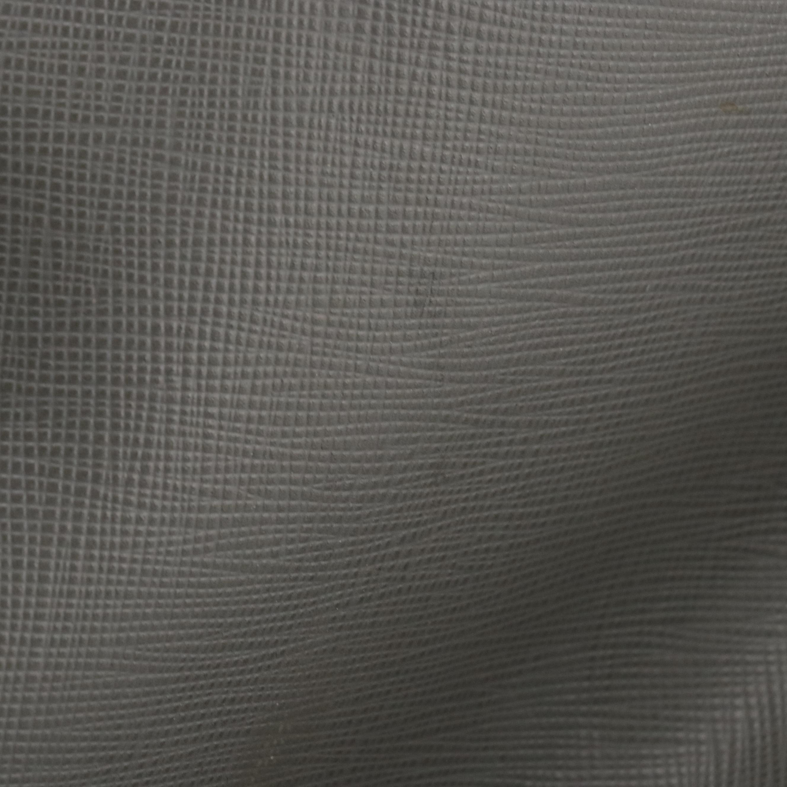 Prada Double Zip Galleria Tote Bag in Gray and Black Saffiano Lux Leather