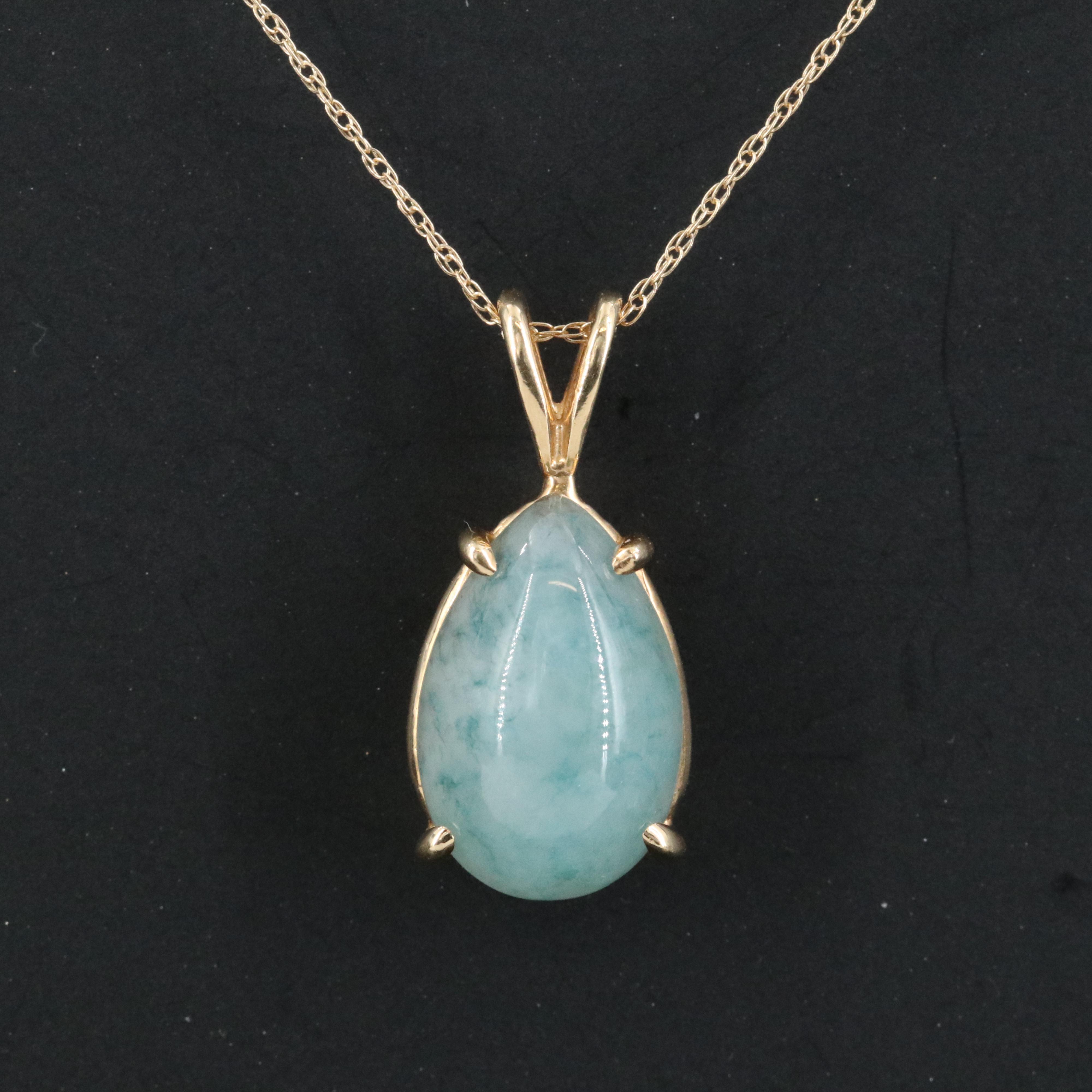 14K Jadeite Necklace