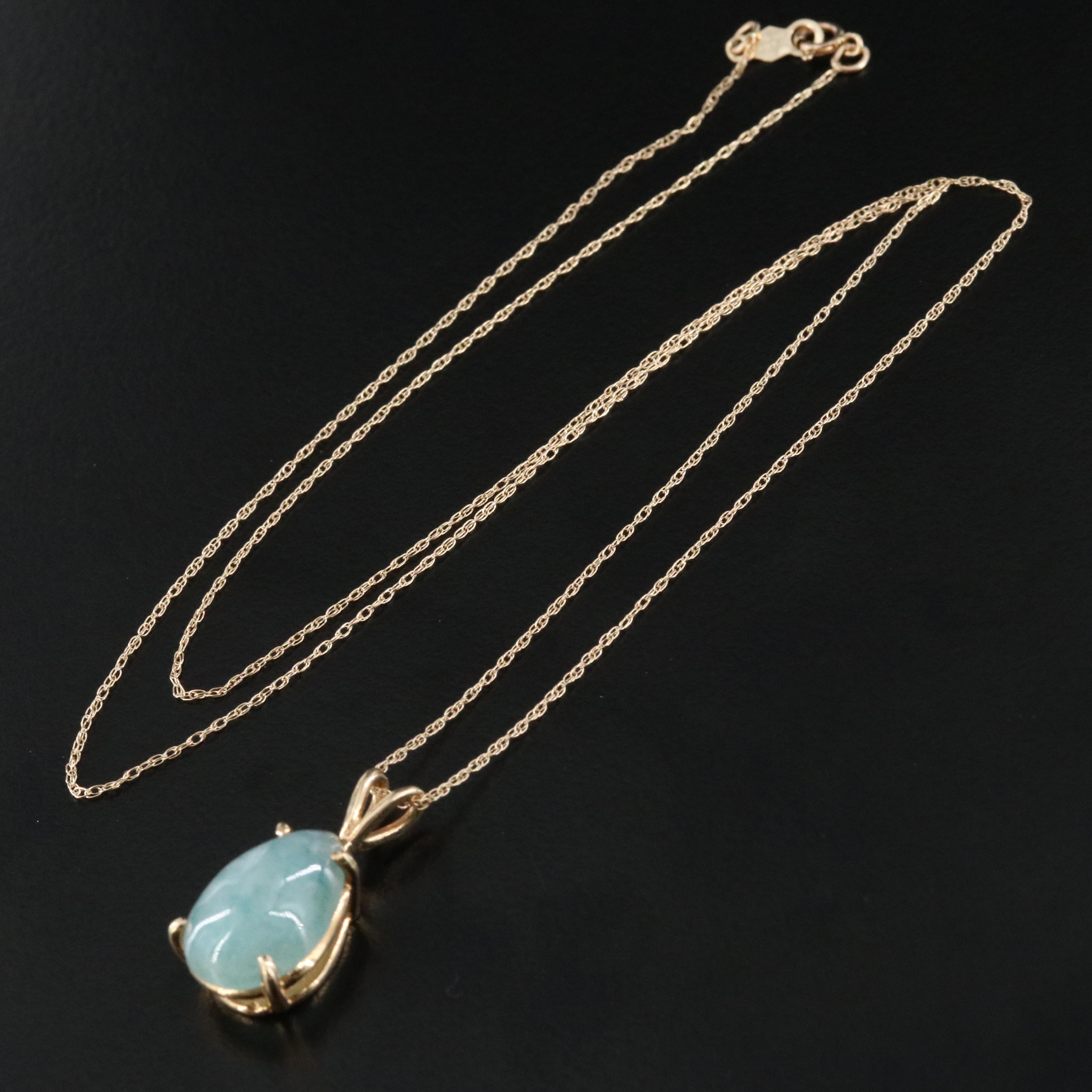 14K Jadeite Necklace