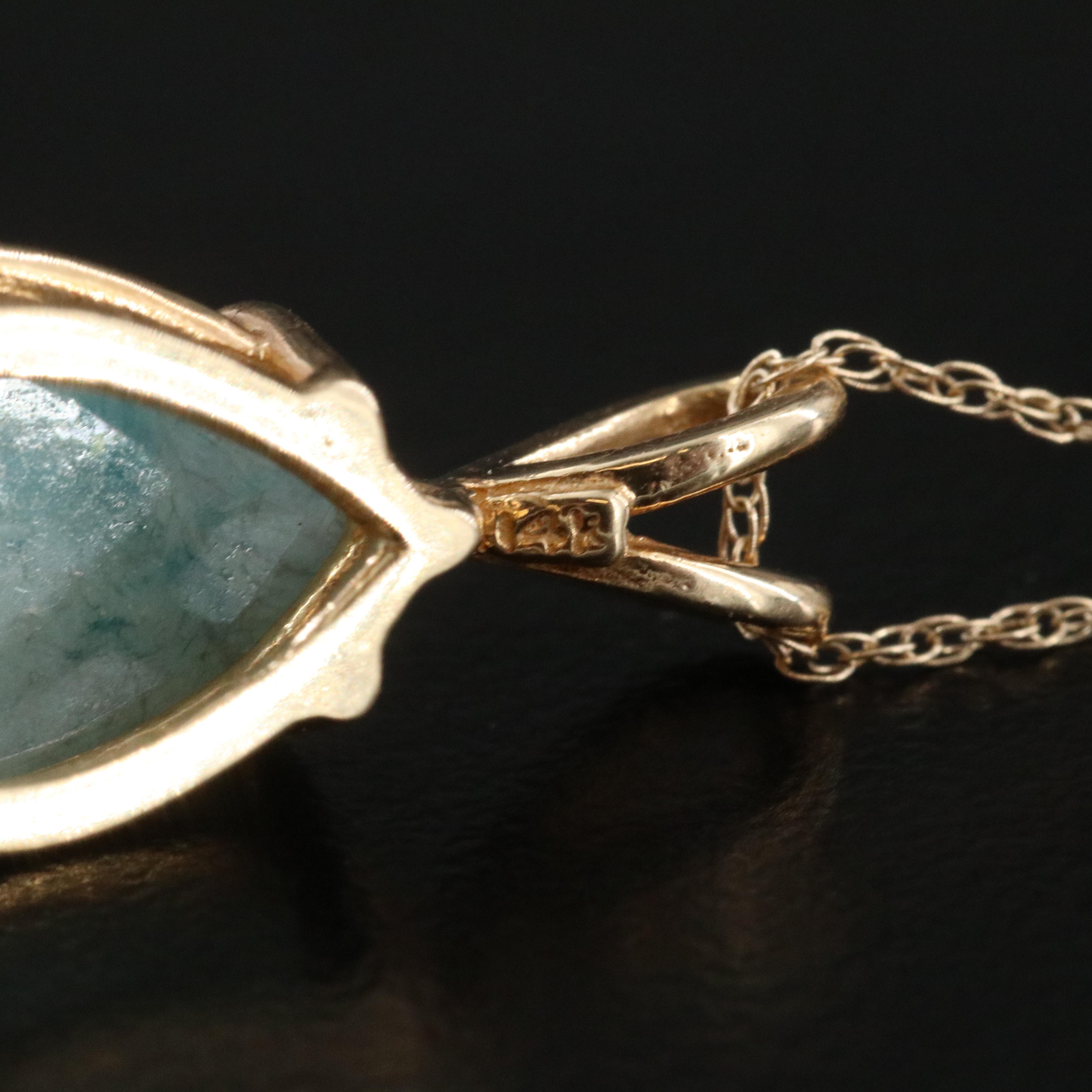 14K Jadeite Necklace