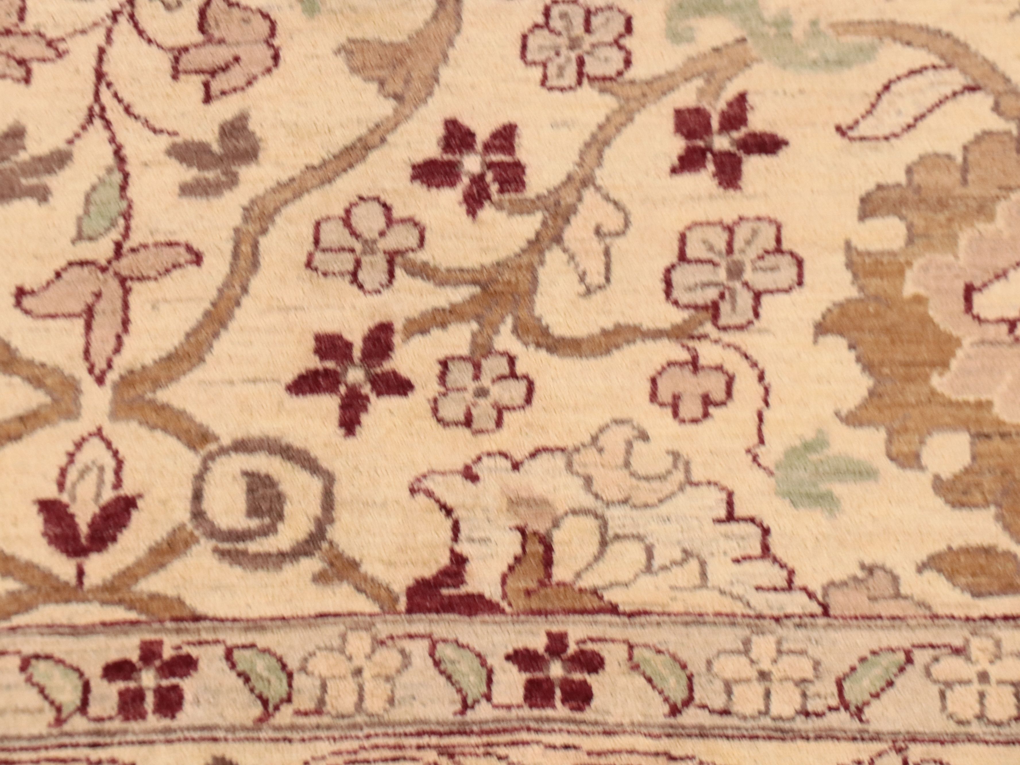 8'11 x 11'9 Hand-Knotted Pakistani Peshawar Area Rug