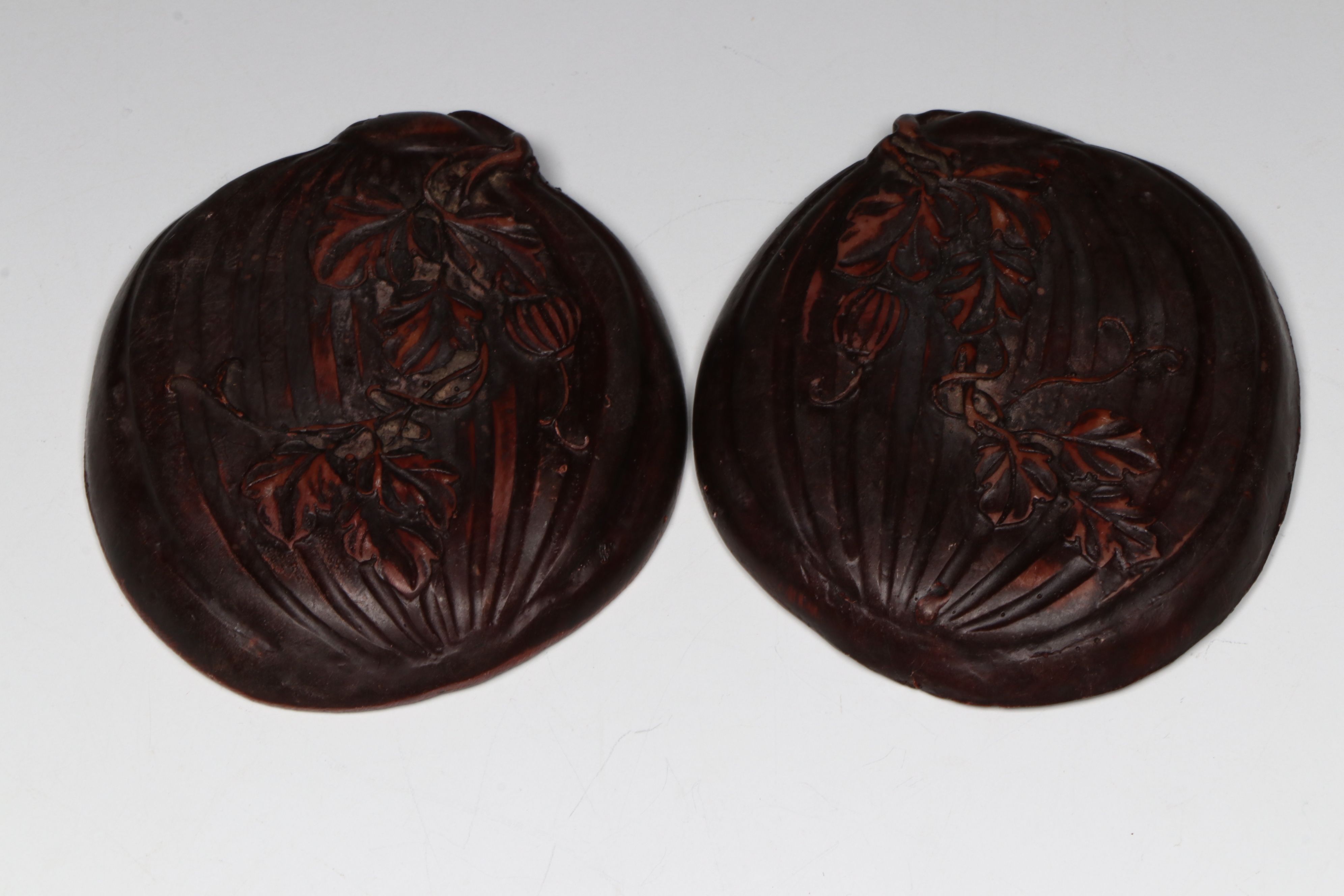Chinese Qing Style Hand-Carved Lacquered Coquilla Nut "Pocket Shrine"
