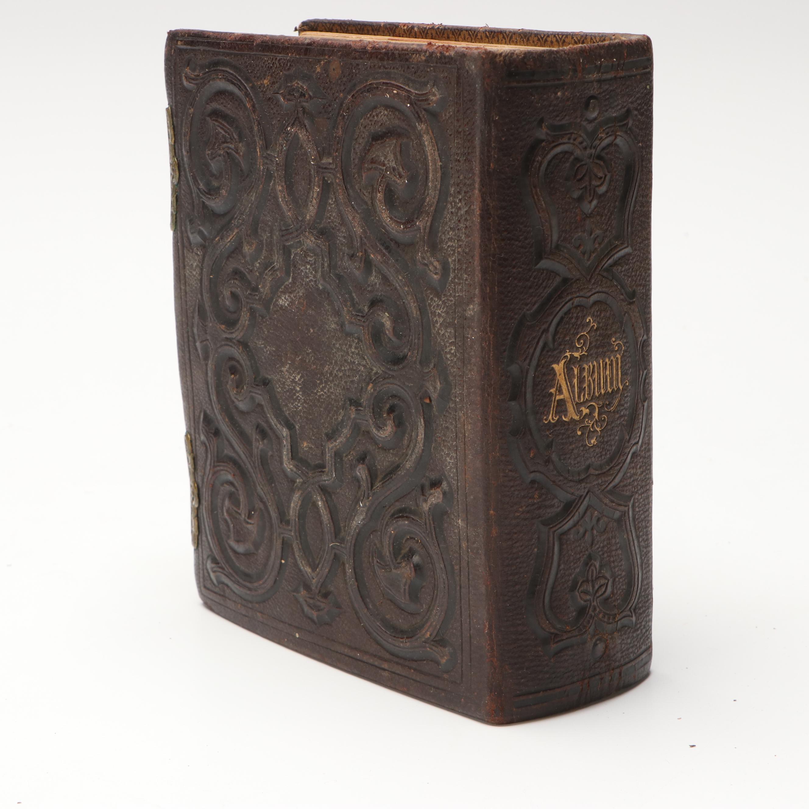 Tintype with Other Photos of Men, Women and Children, Late 19th/Early 20th C.