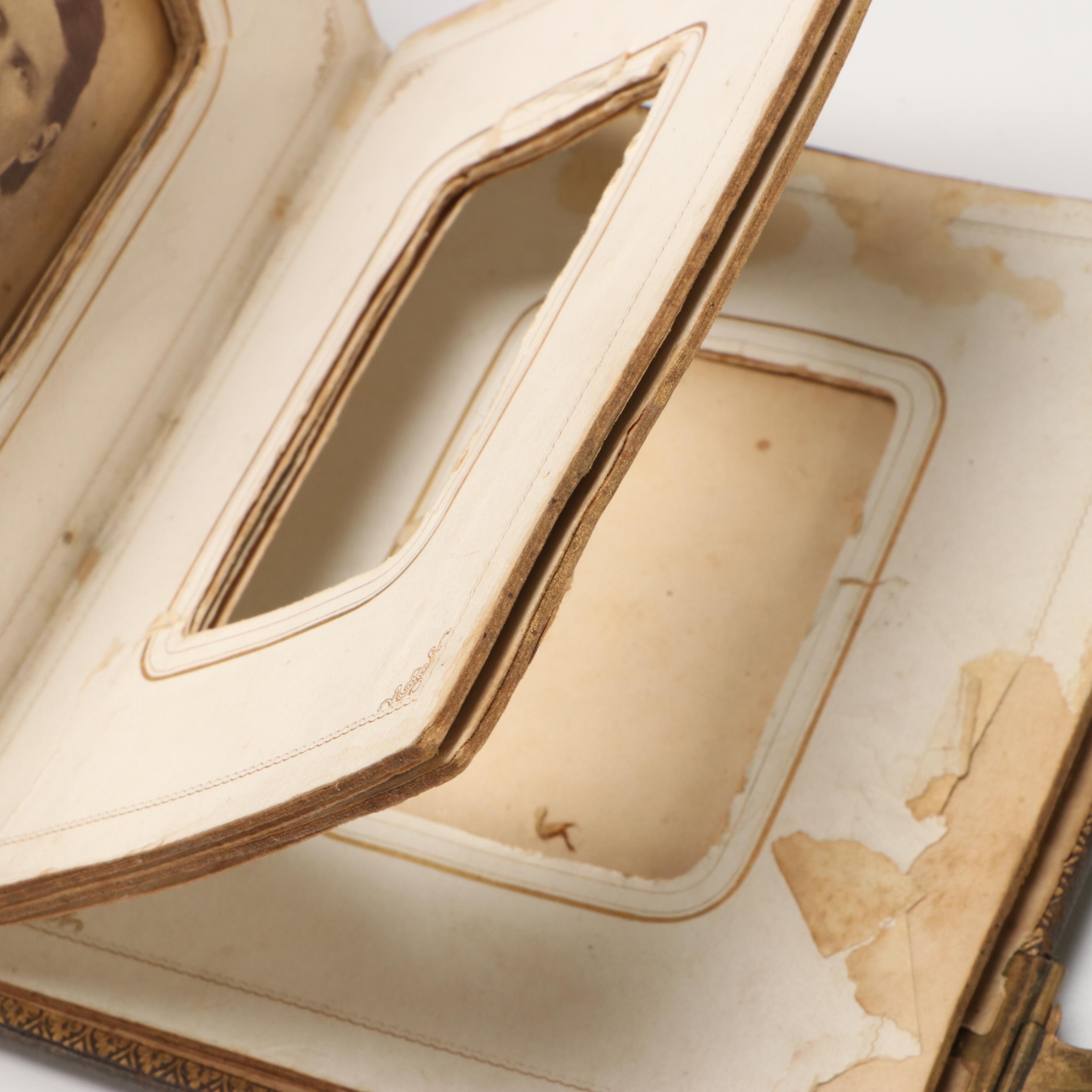 Tintype with Other Photos of Men, Women and Children, Late 19th/Early 20th C.