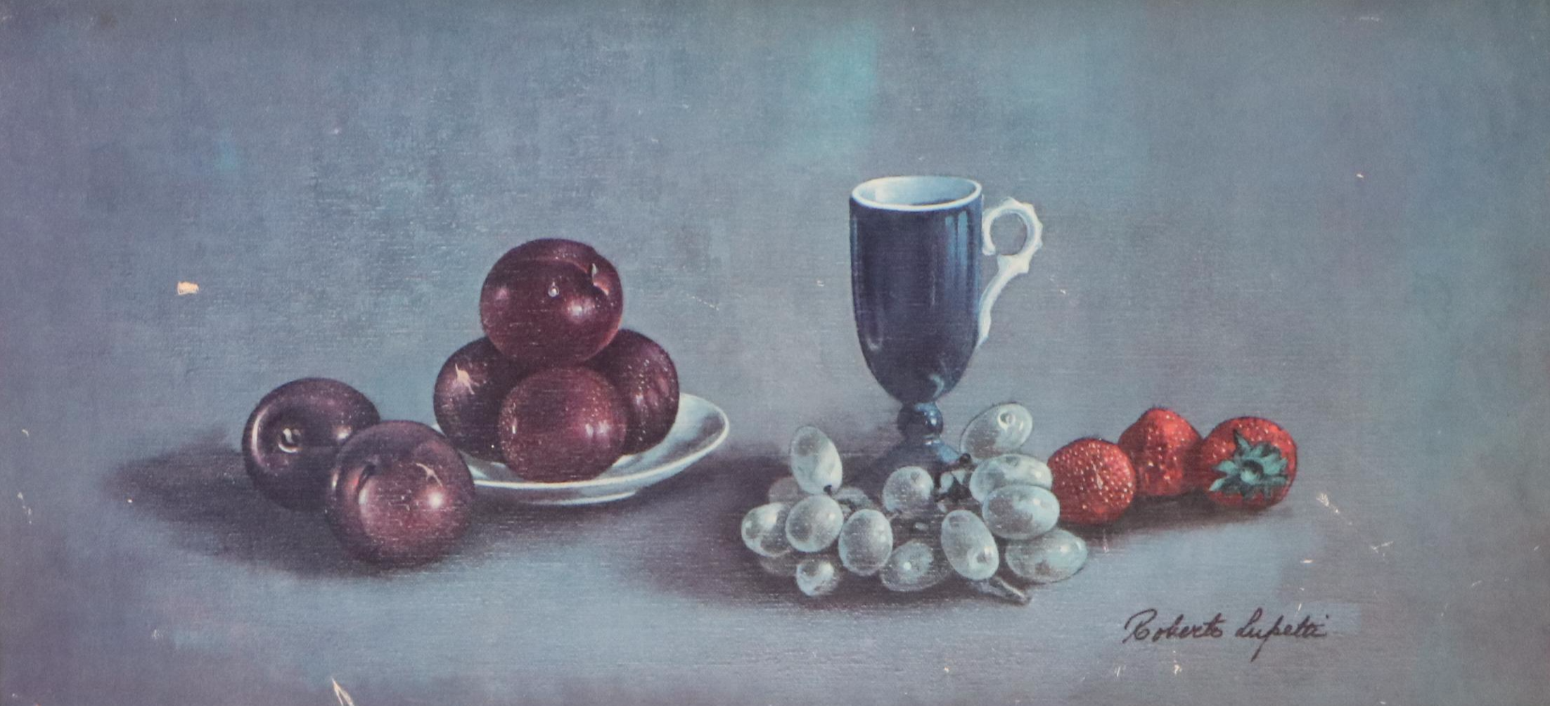 Offset Lithograph After Roberto Lupetti of Still Life with Fruit, 20th Century