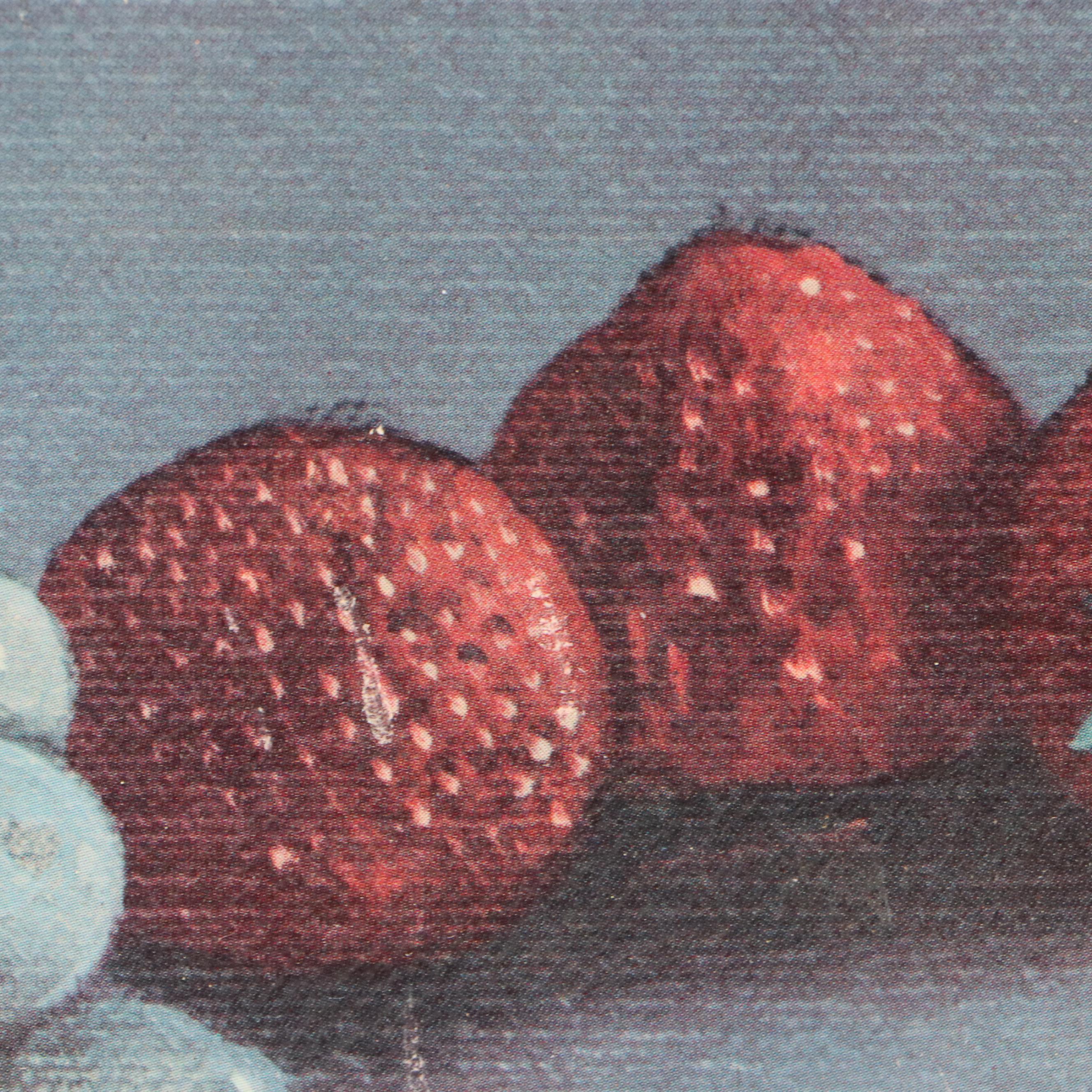 Offset Lithograph After Roberto Lupetti of Still Life with Fruit, 20th Century