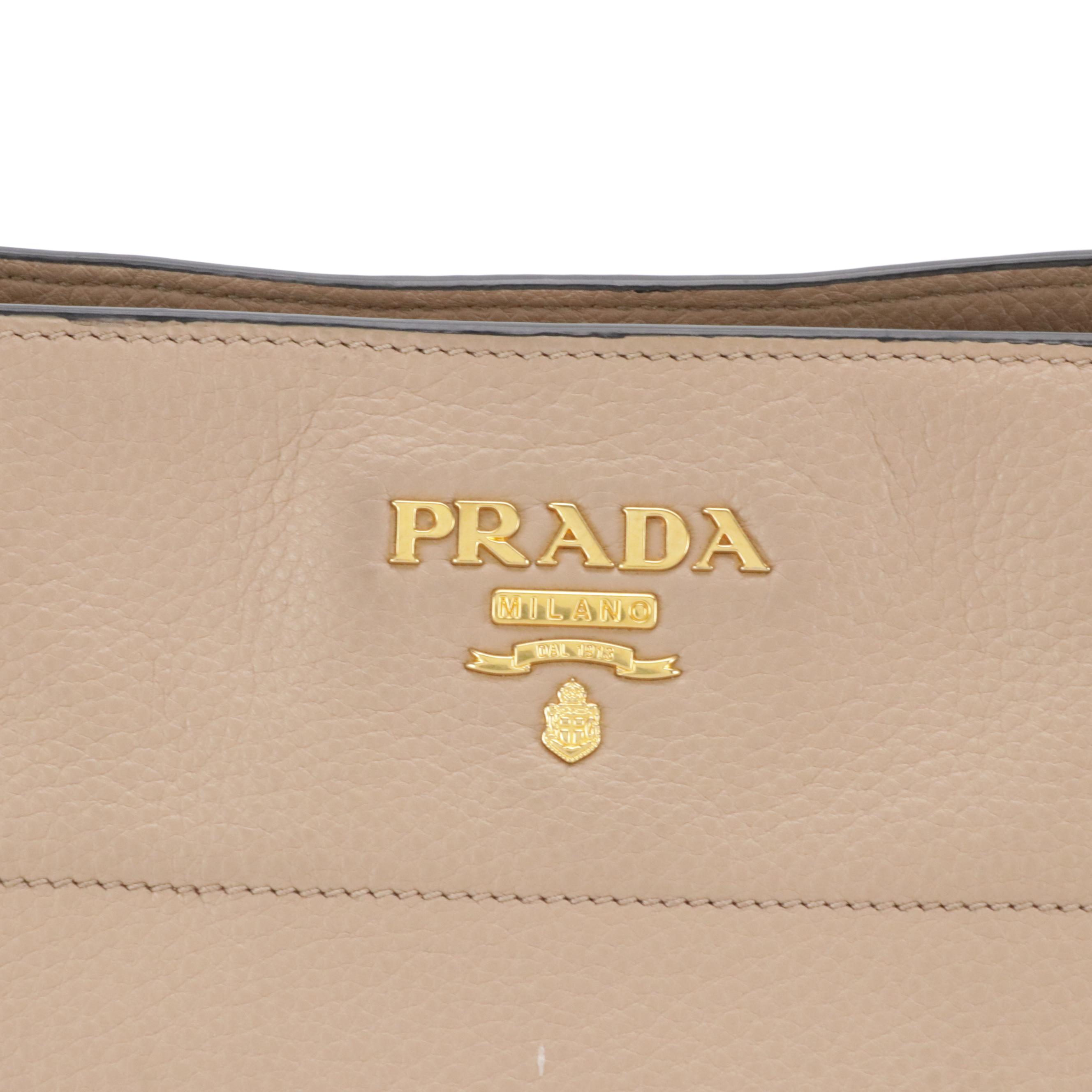 Prada Vitello Daino Leather Shoulder Bag